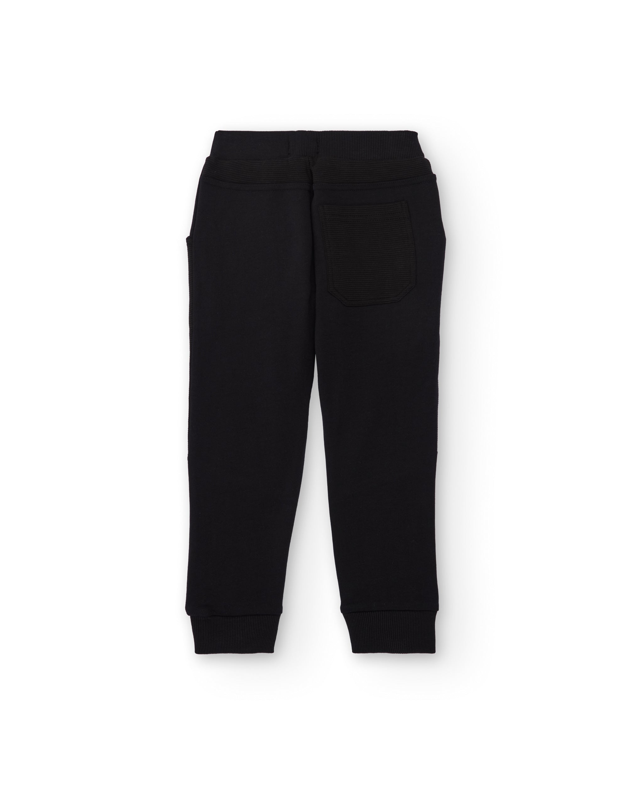 Pantalón jogger negro para niño con detalles en verde