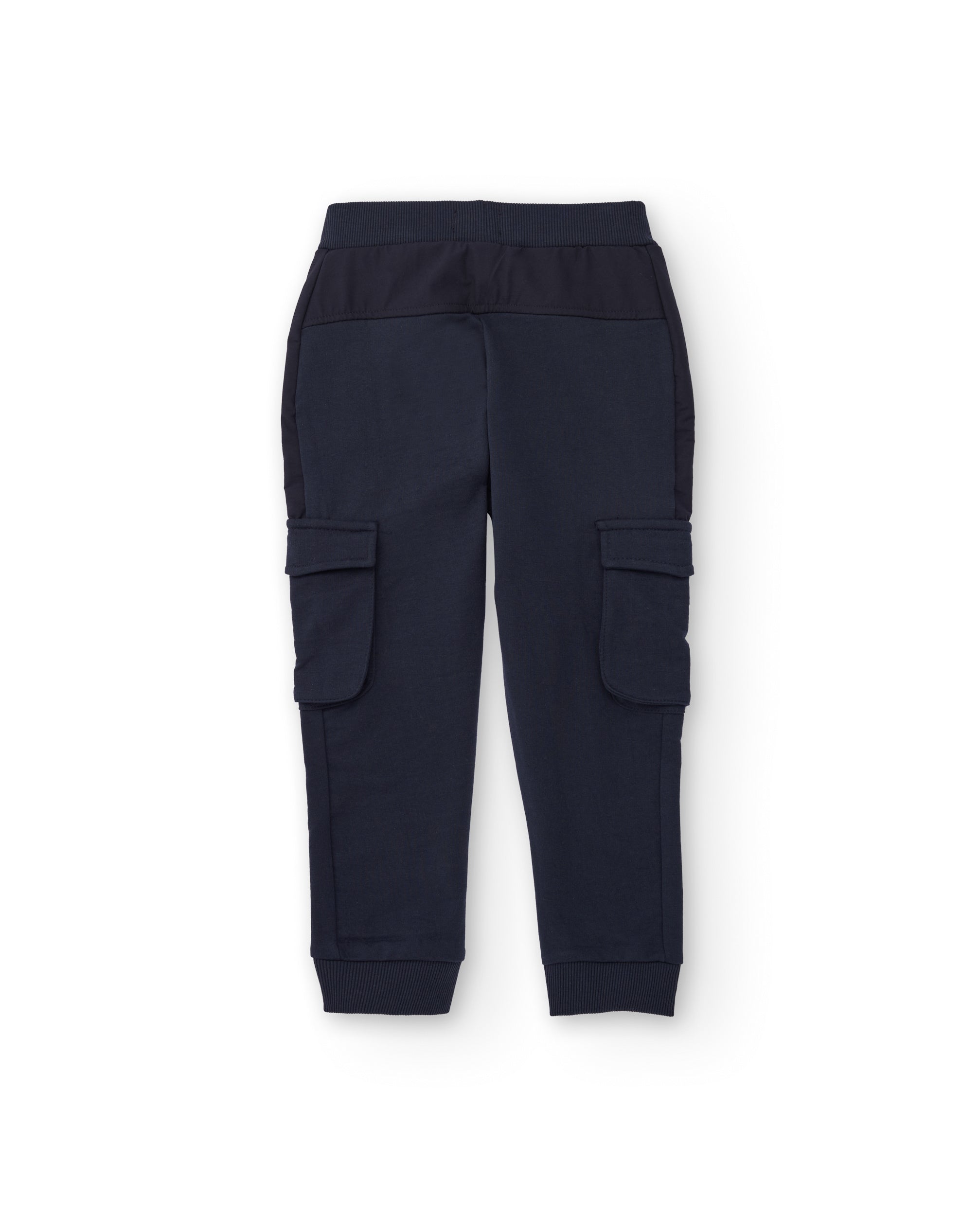 Pantalón jogger azul marino para niño con bolsillos cargo