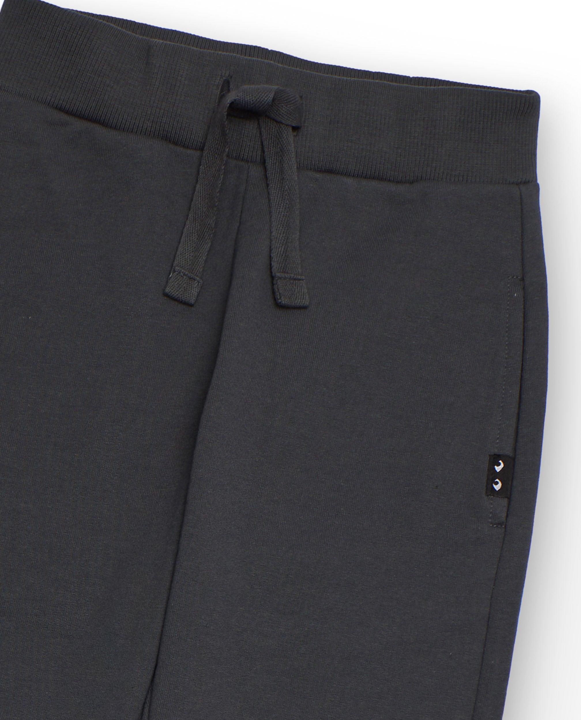 Pantalón jogger para niño color gris oscuro con cintura