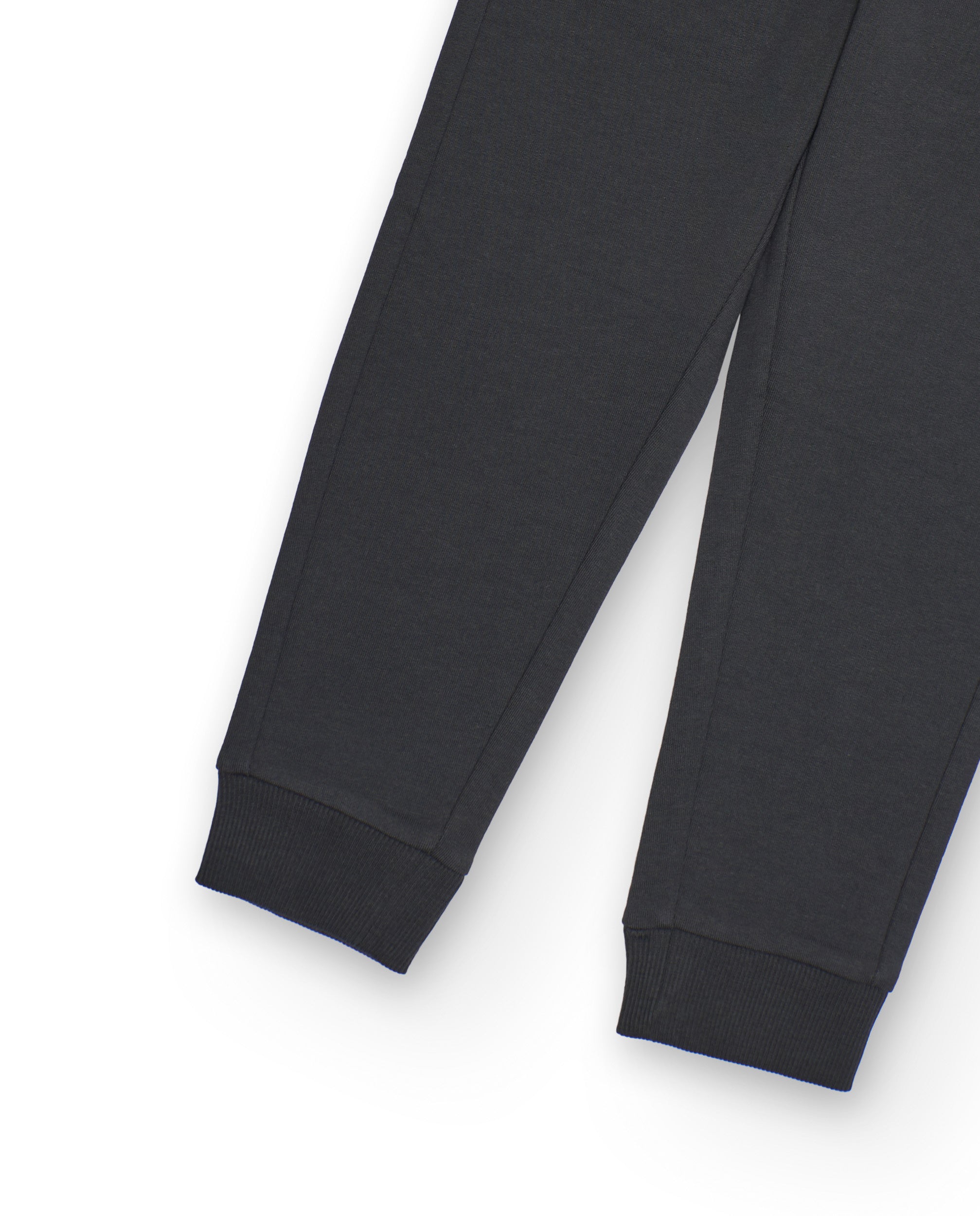 Pantalón jogger para niño color gris oscuro con cintura