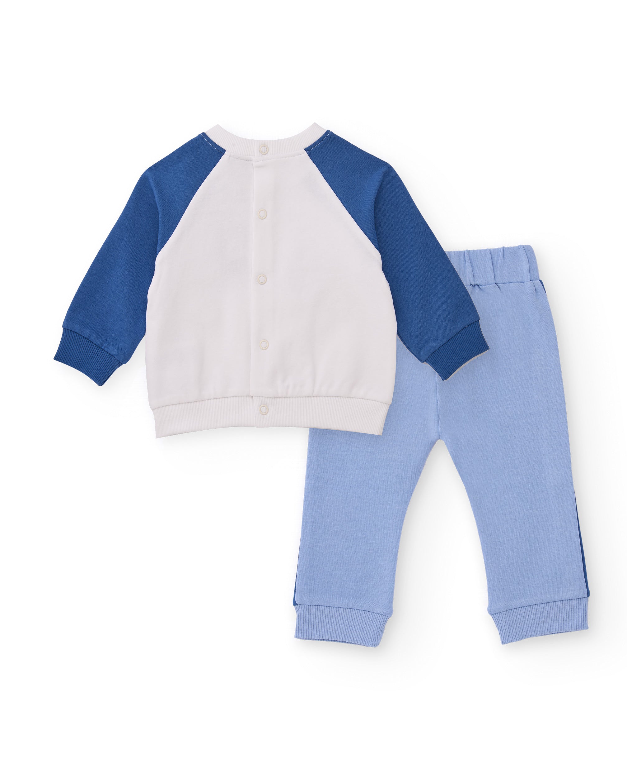 Conjunto de sudadera y pantalón para bebé niño en tonos azul