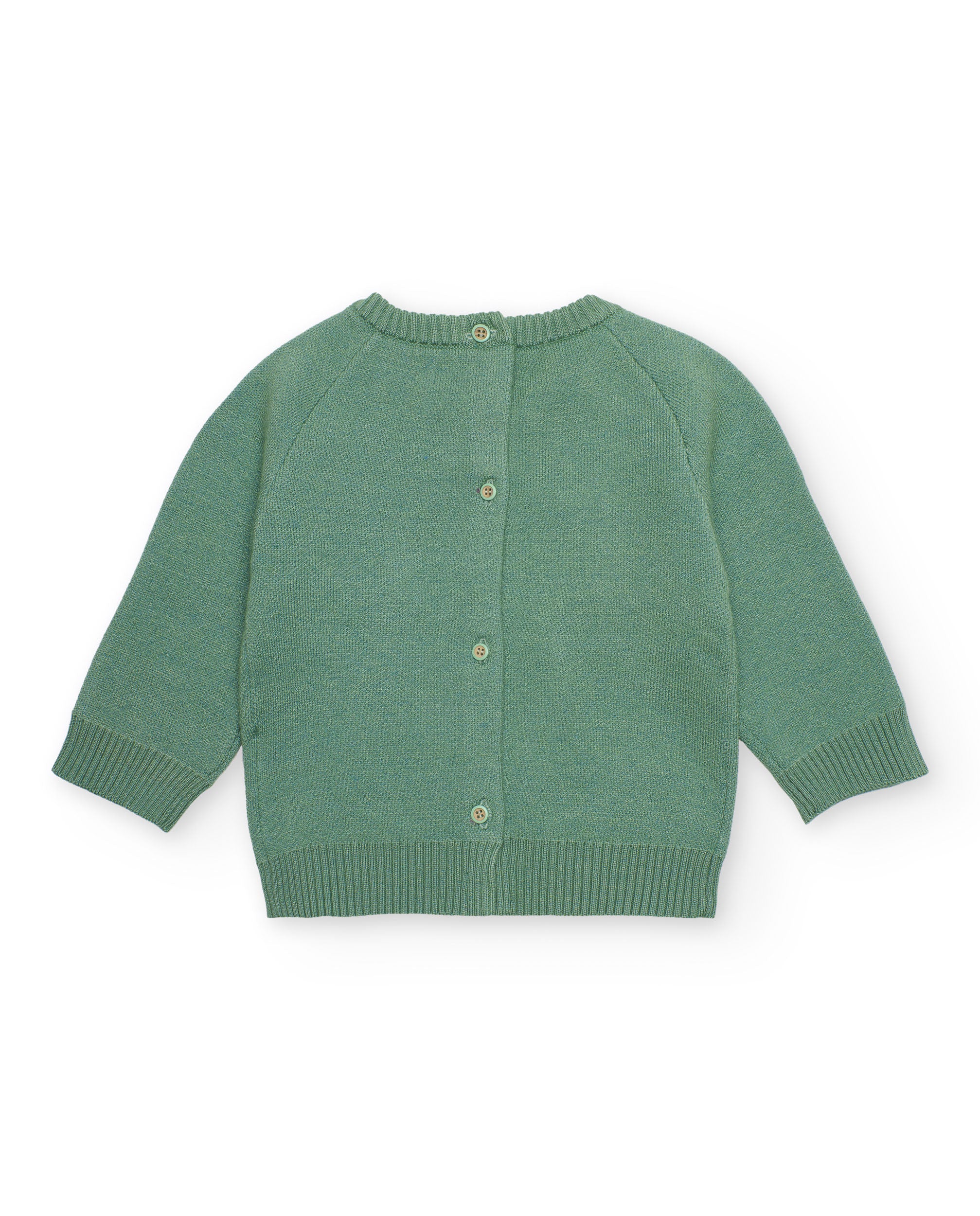 Jersey verde para bebé niño con diseño de nubes