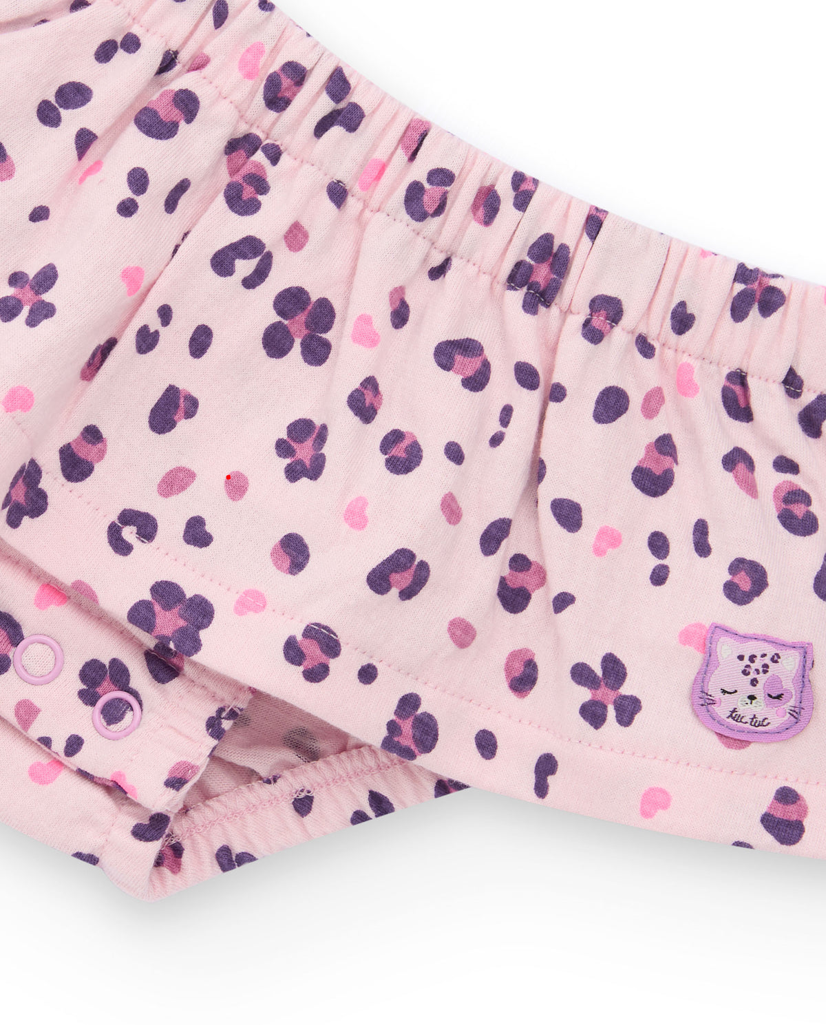 Conjunto para recién nacido de blusa marfil con estampado de