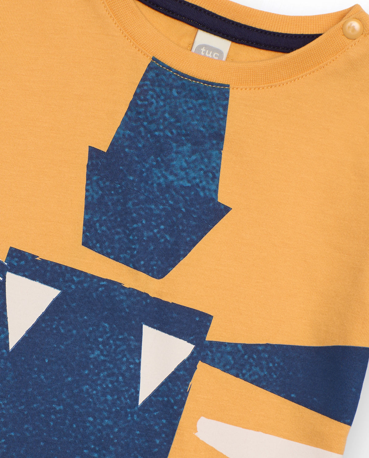 Conjunto para niño de camiseta amarilla con estampado divertido