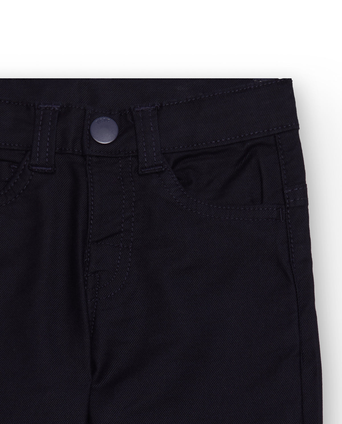 Pantalón de sarga para niño en azul marino con bolsillo trasero