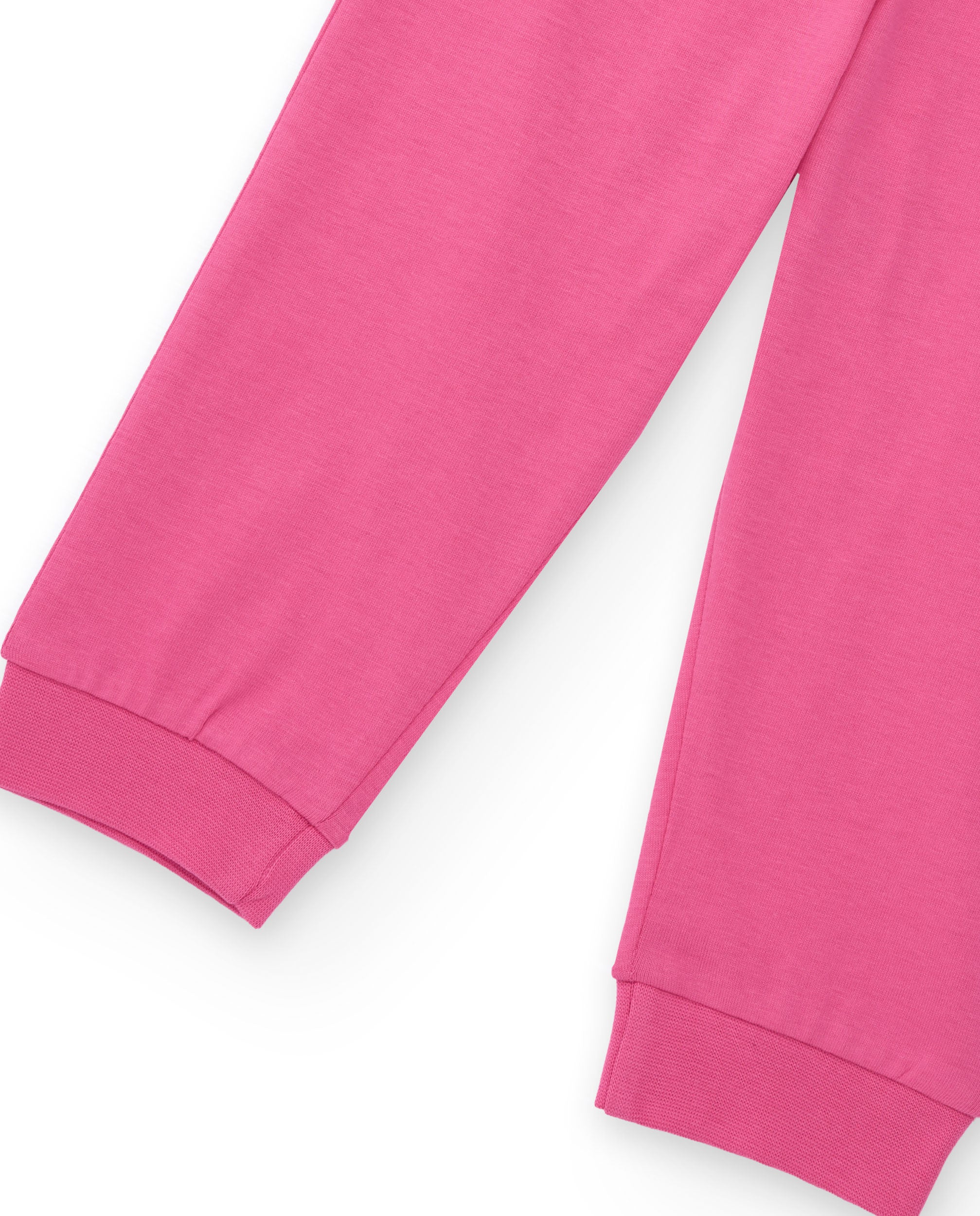Pijama de algodón para niña en color rosa con estampado de nave