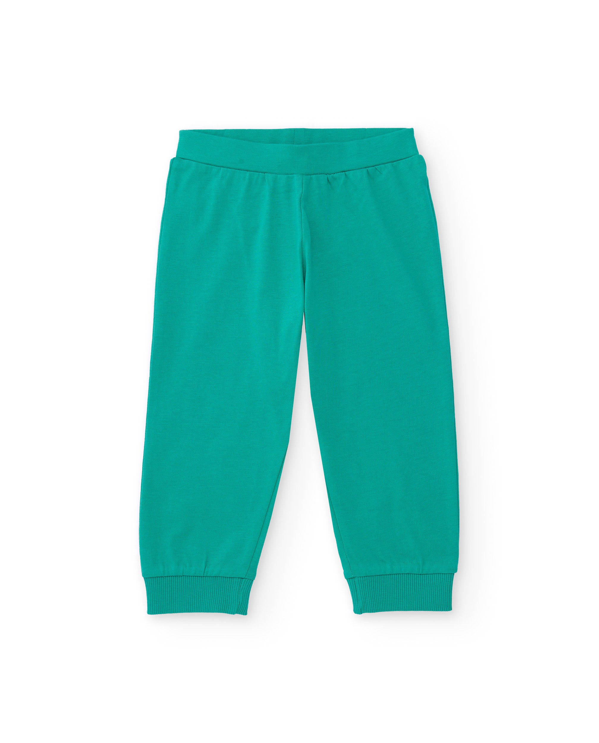 Pijama de punto verde para niño con estampado de monstruo