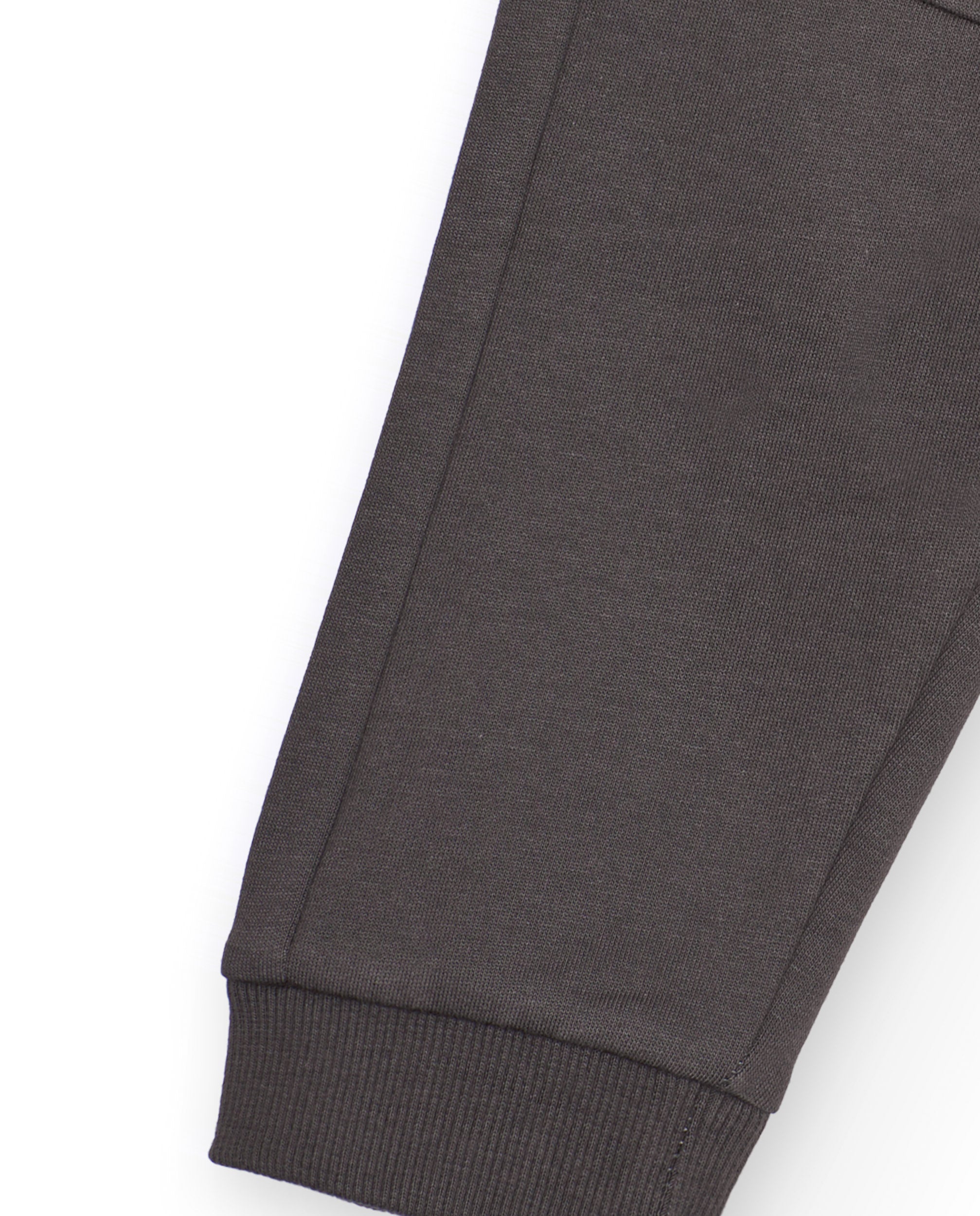 Pantalón jogger para niño en gris con estampado "Fun Day"