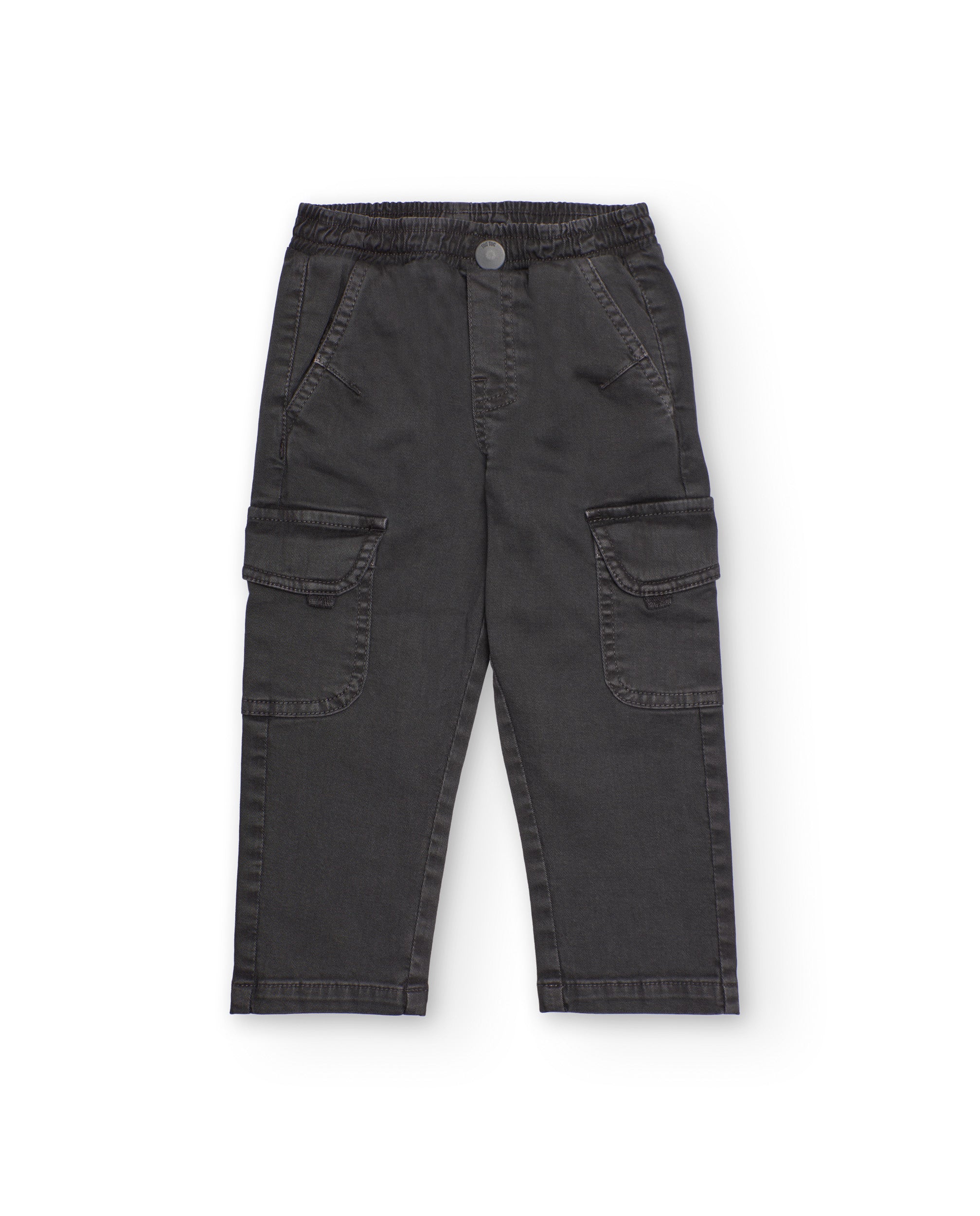 Pantalón cargo para niño en color gris oscuro con bolsillos