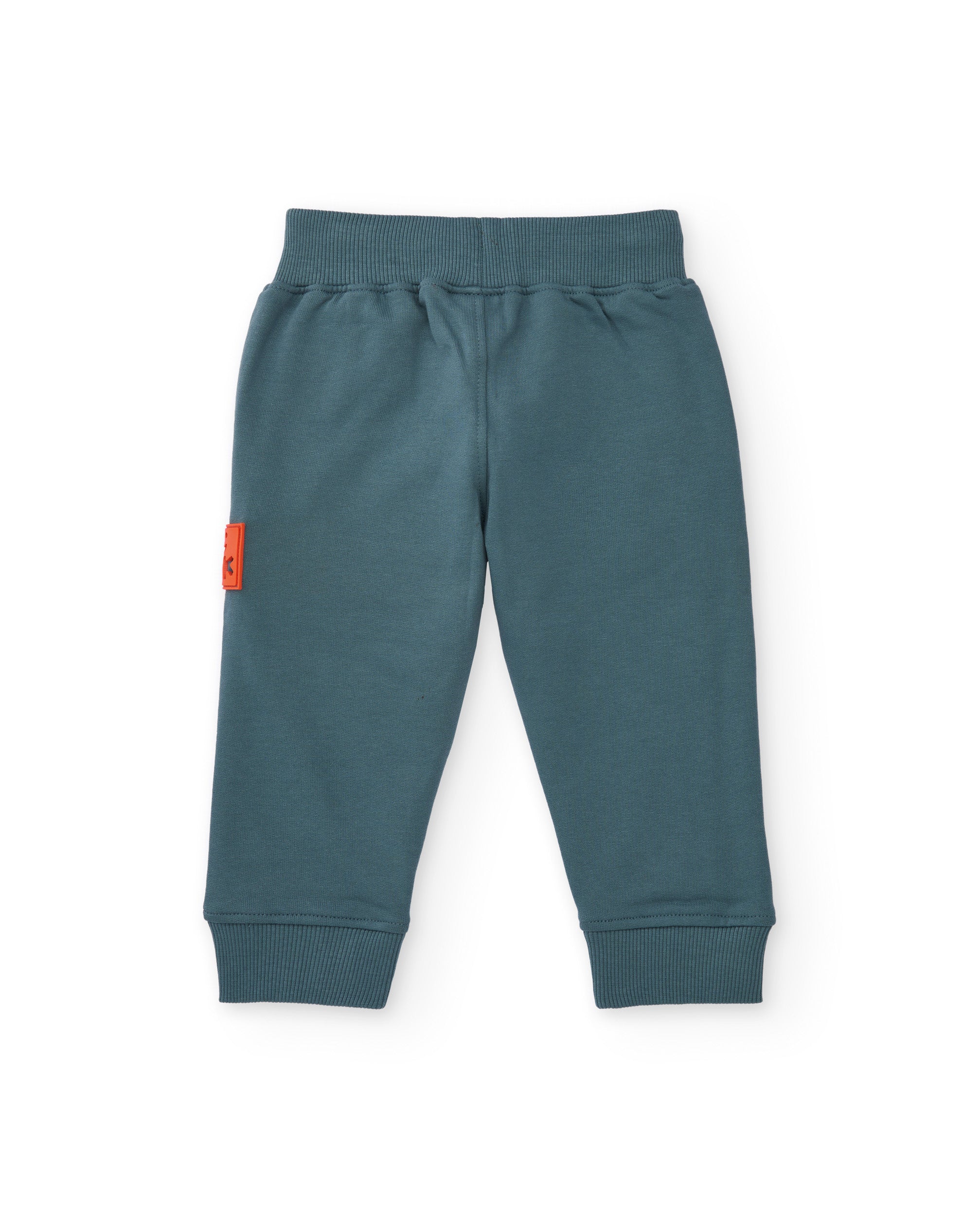 Pantalón de felpa para niño con detalle lateral