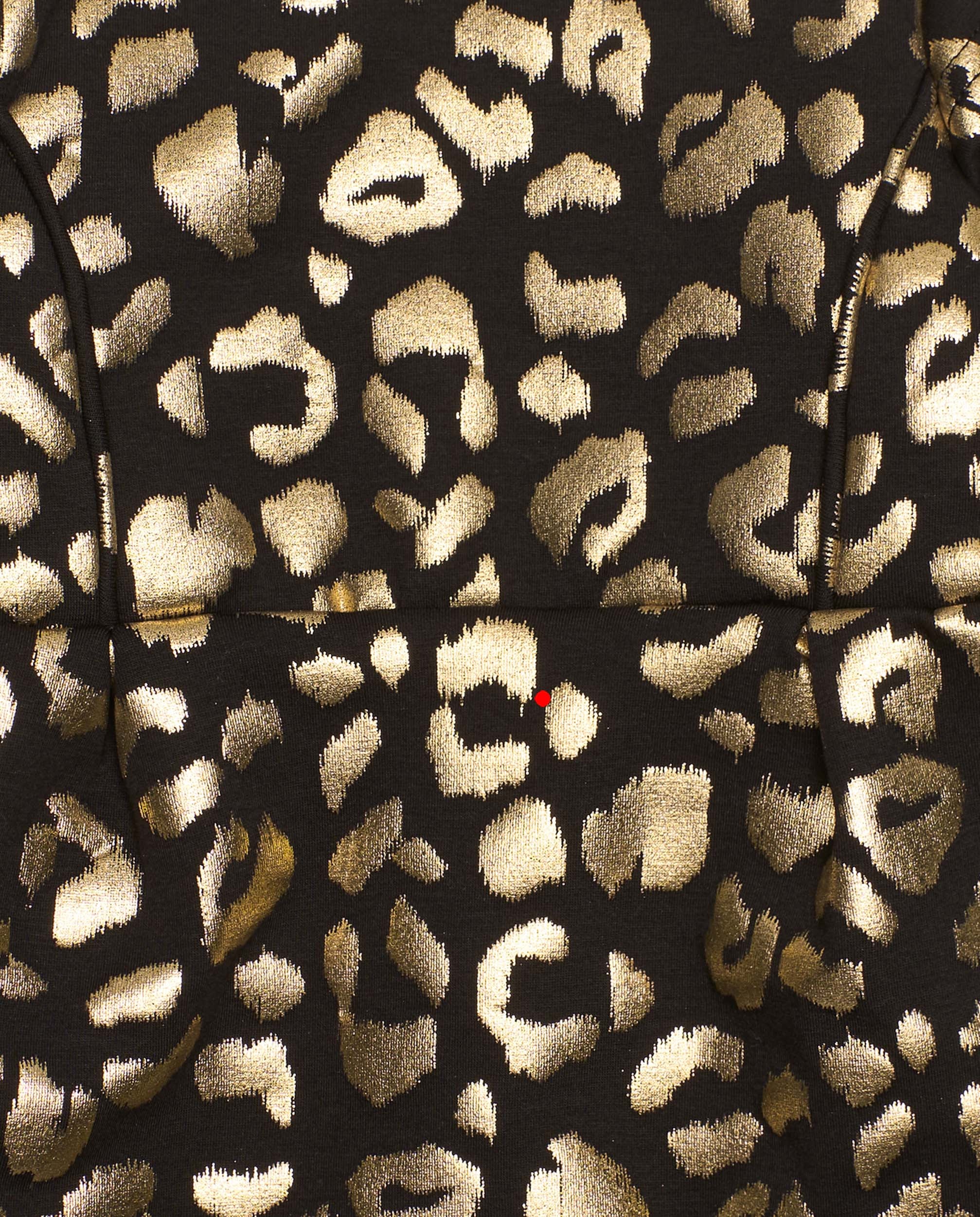 Vestido de niña con estampado animal print dorado