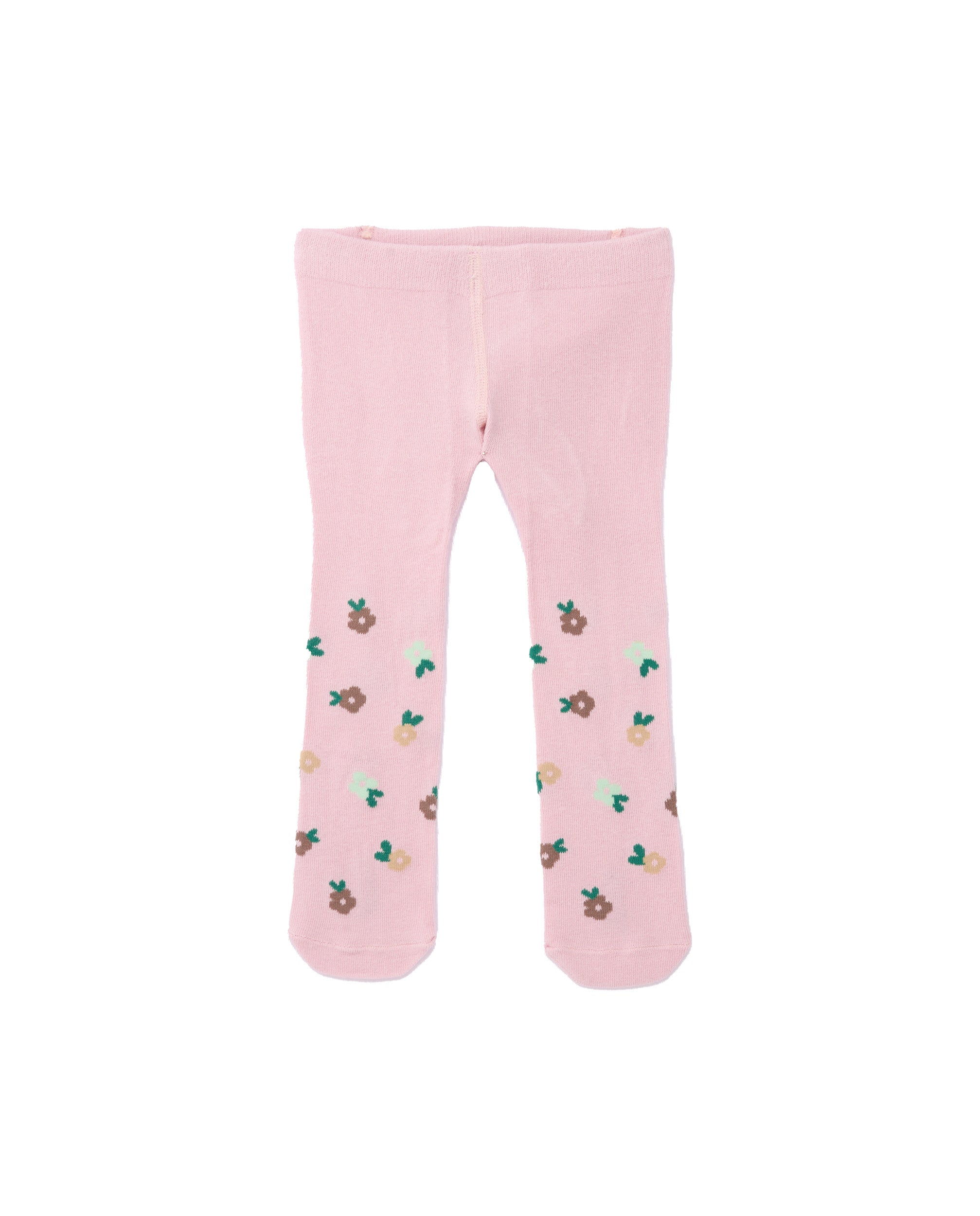 Leotardo rosa para recién nacido con estampado de flores.