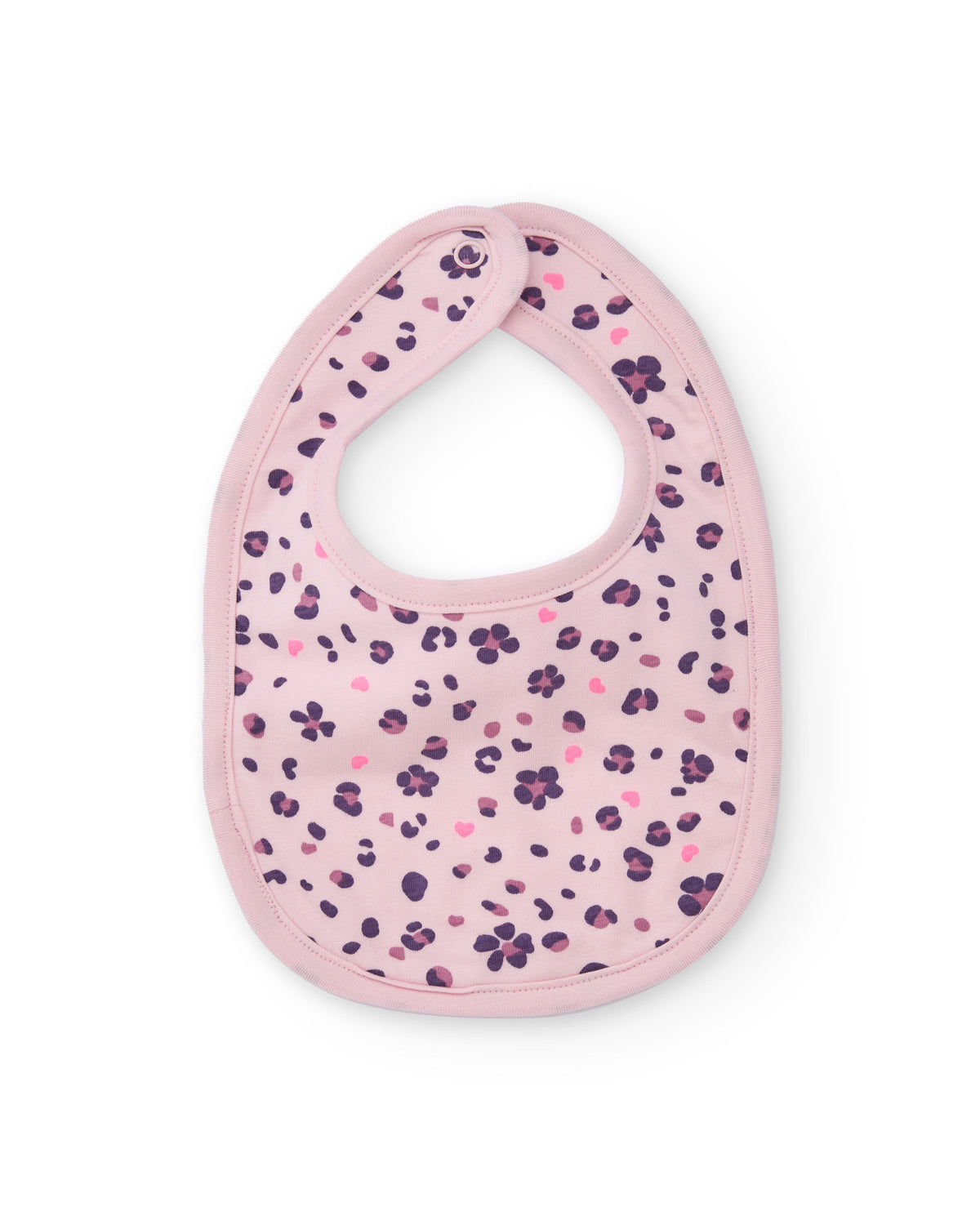 Set de dos baberos para recién nacido con estampado de leopardo
