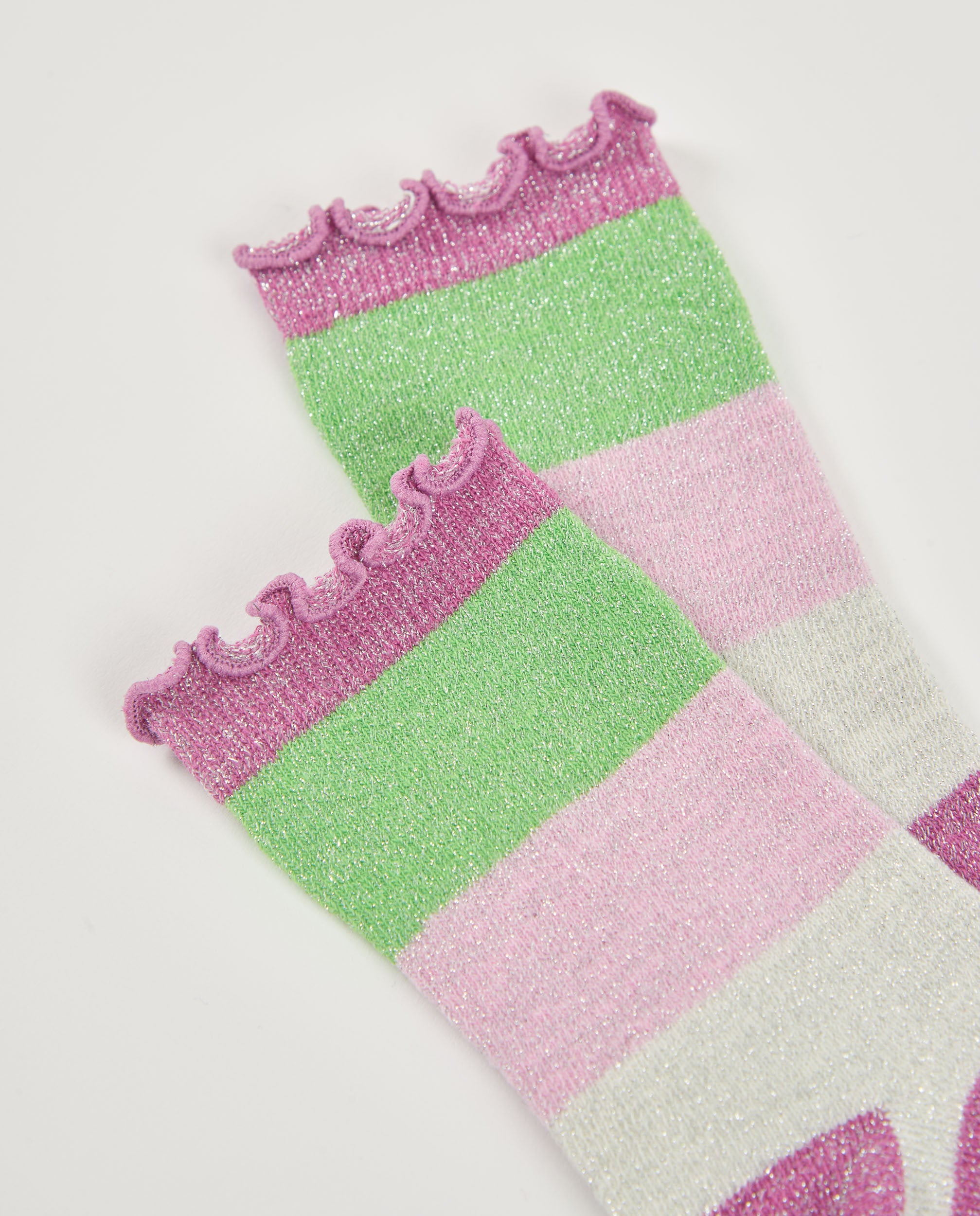 Pack de calcetines para niña con flores y rayas en colores vivos