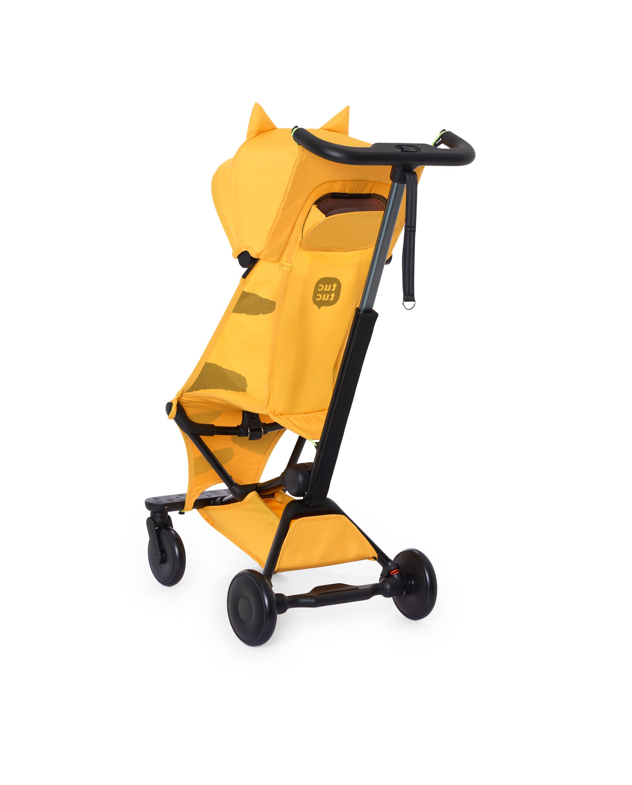 Silla de paseo ligera plegable con diseño de tigre naranja