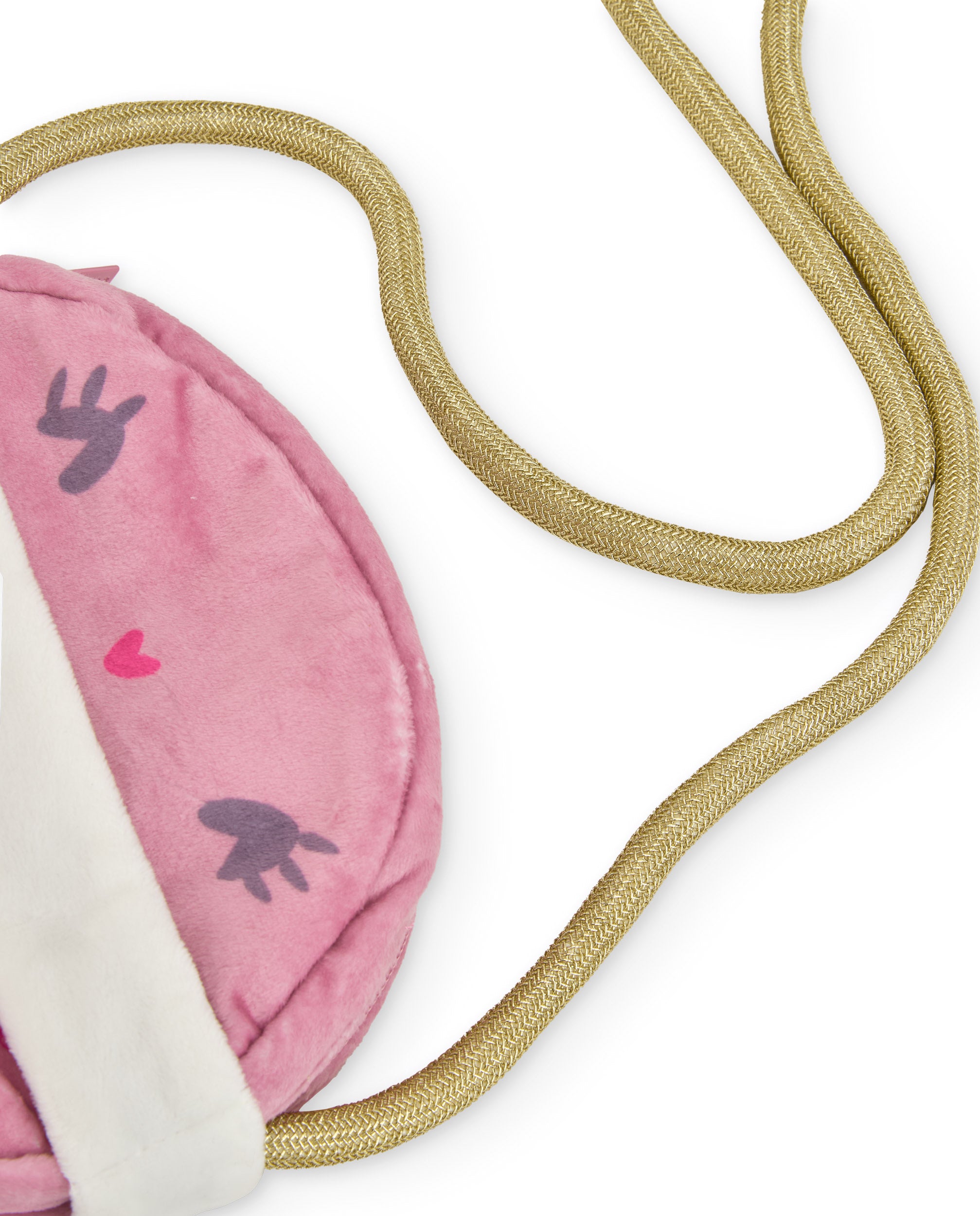 Bolso bandolera para niña en rosa con detalle bordado