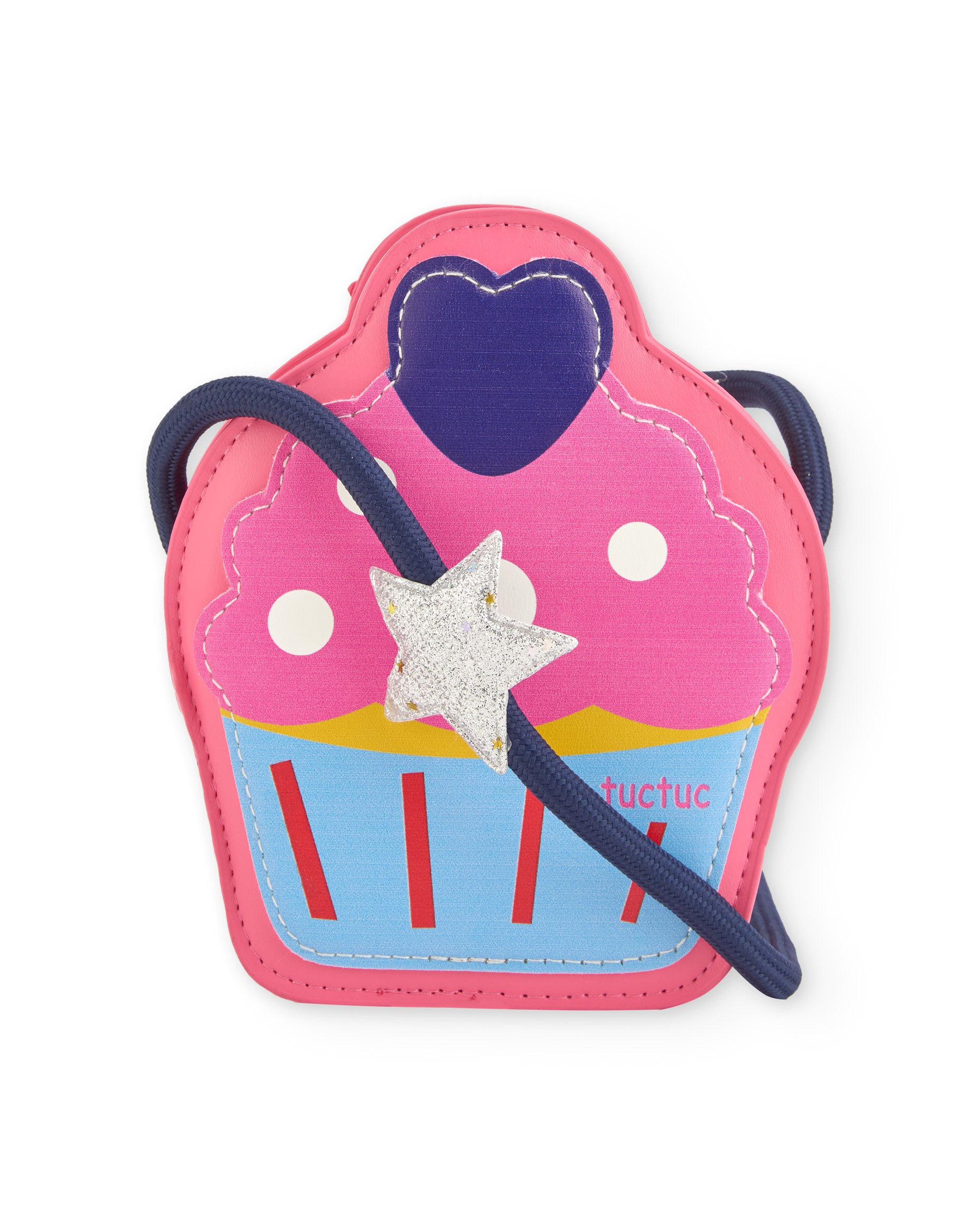 Bolso bandolera para niña con diseño de cupcake