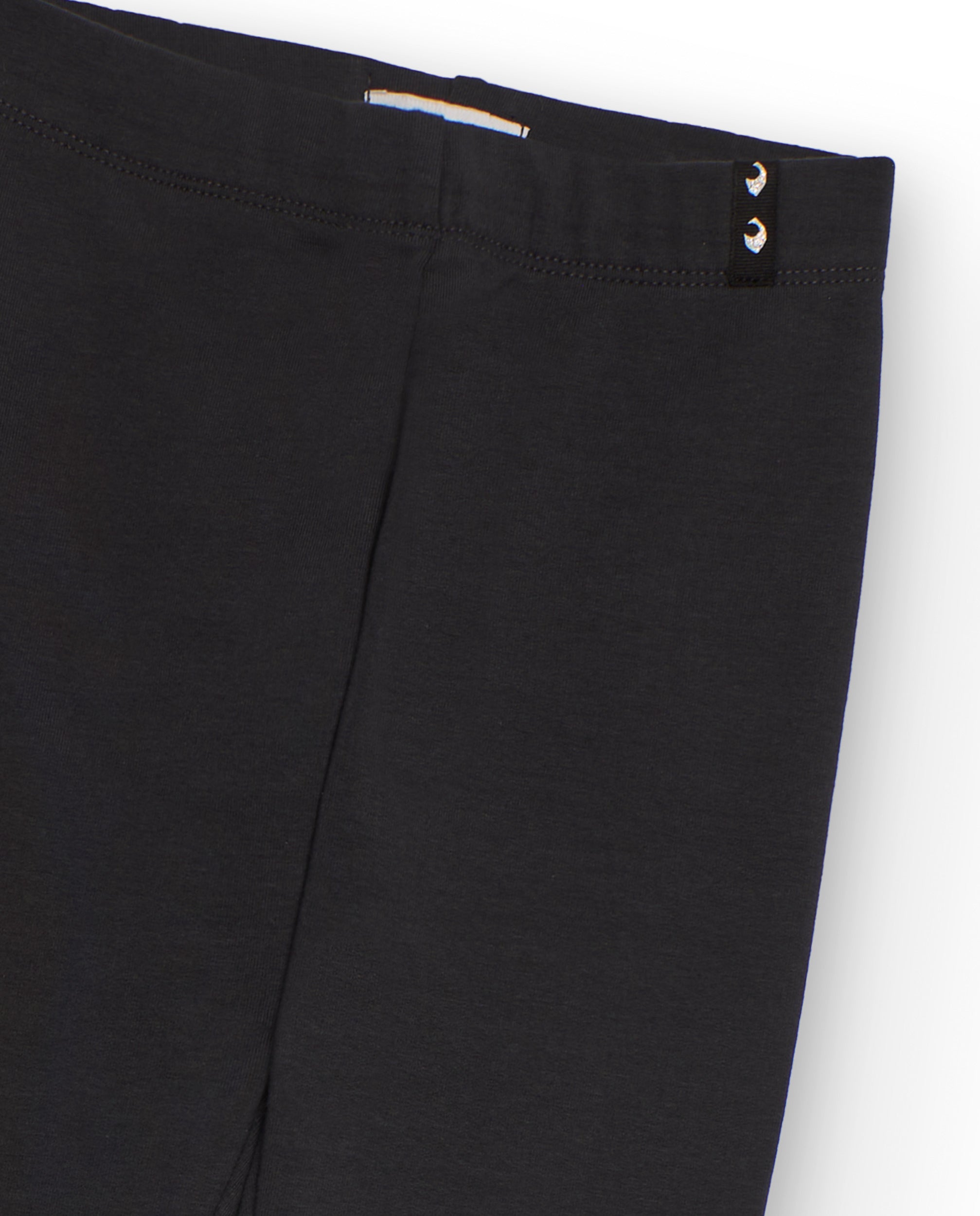 Legging para niña en gris oscuro con detalle de tachuelas