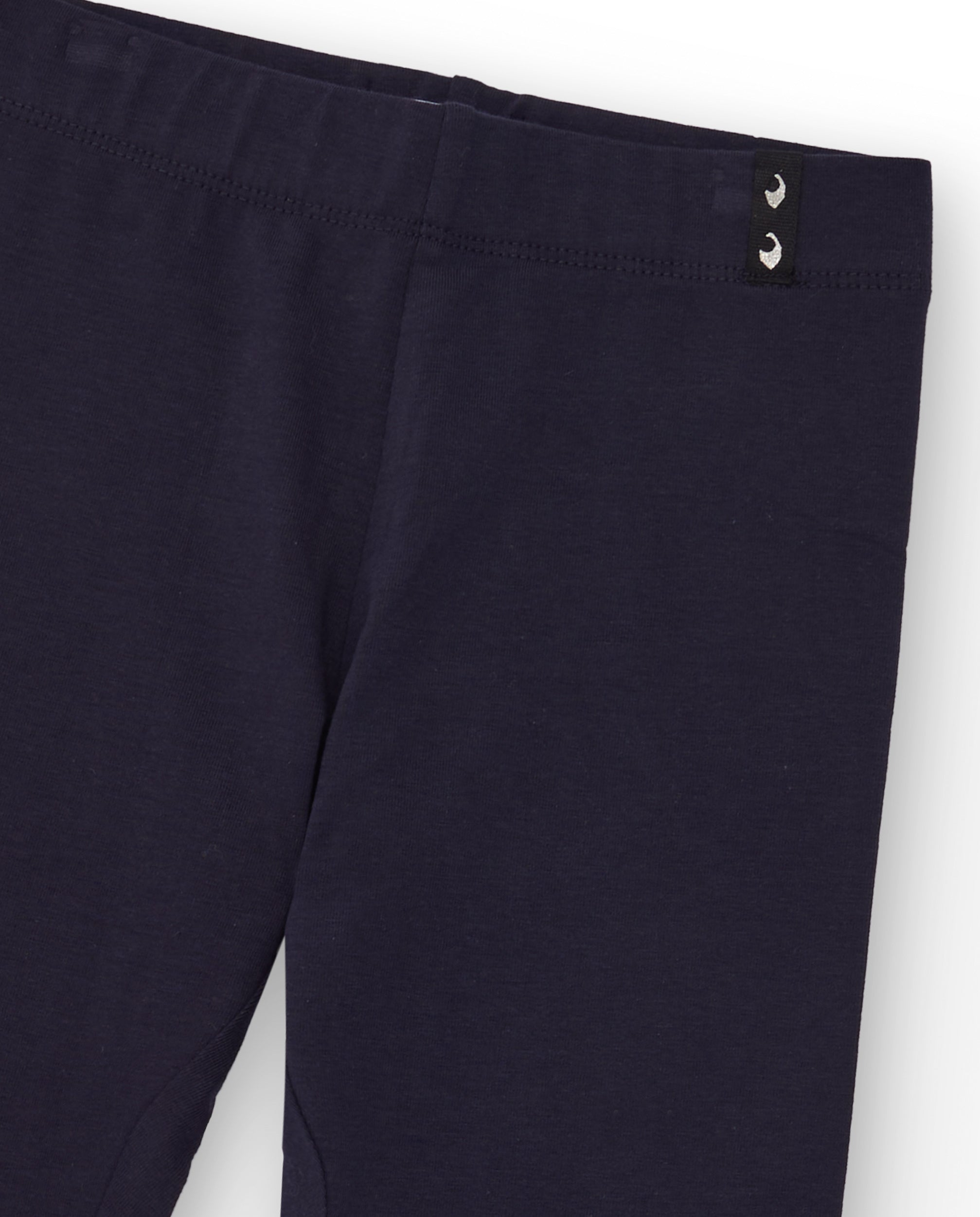 Leggings azul marino para niña con cintura elástica