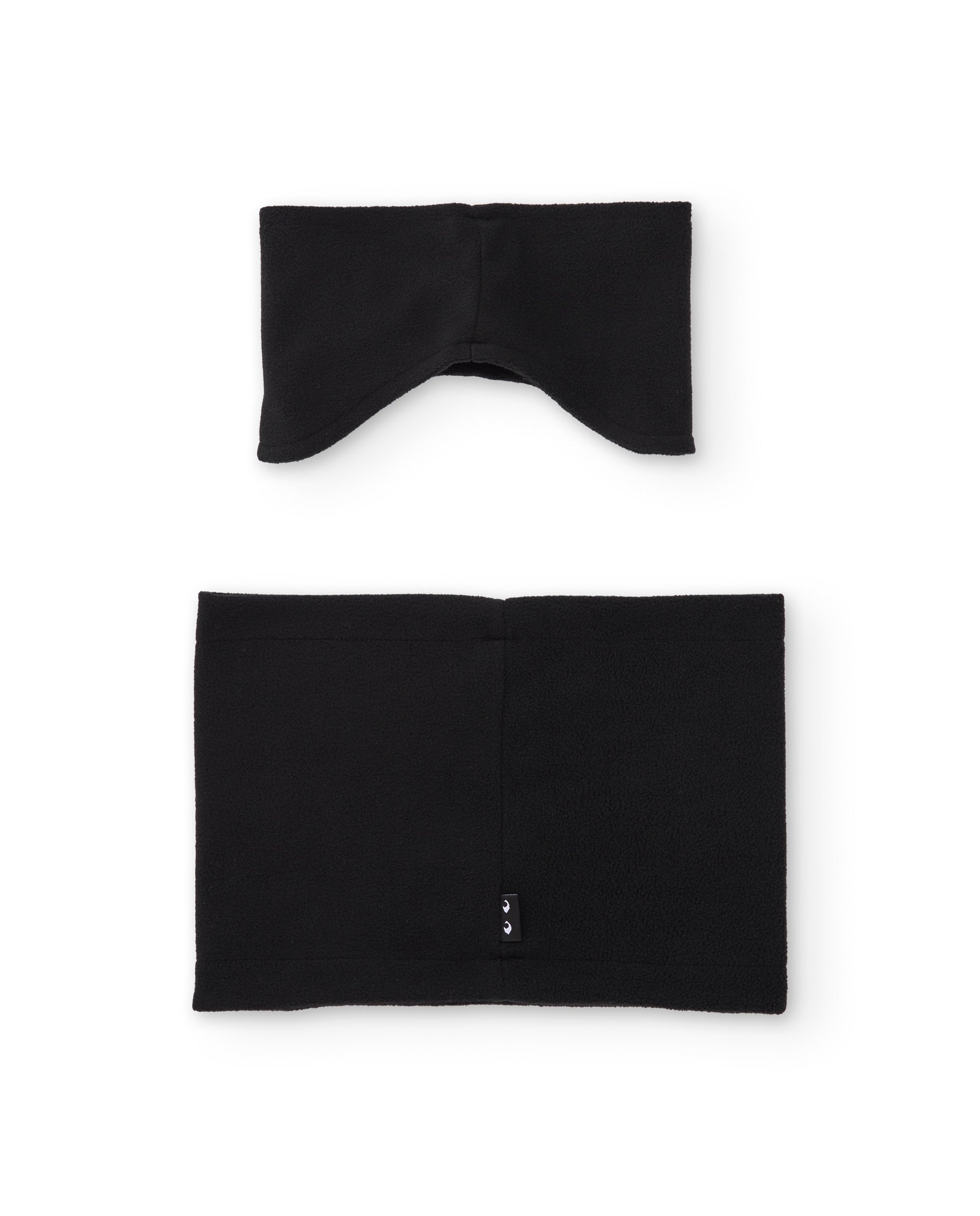 Set de cinta polar y braga negra con mensaje fluorescente