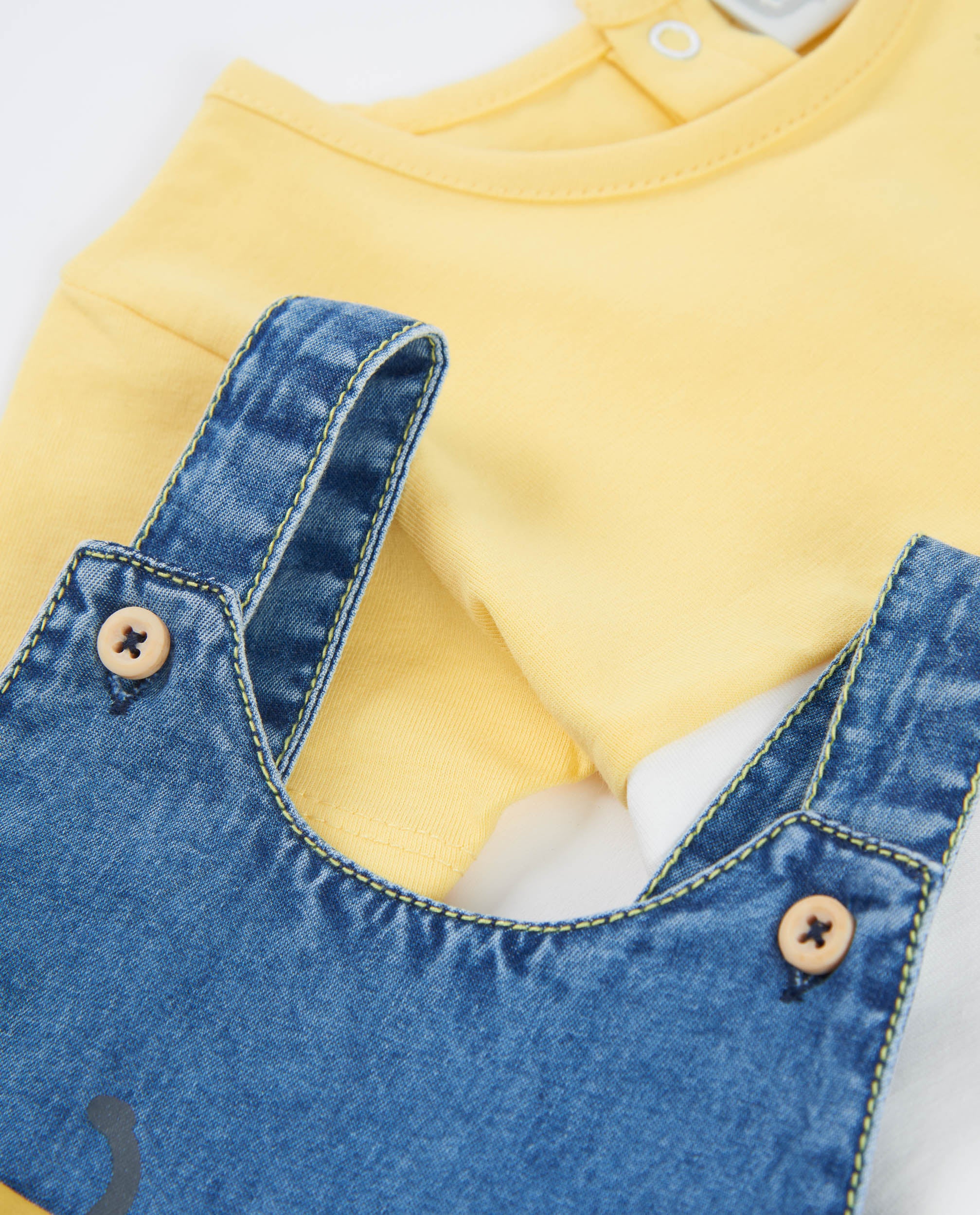 Conjunto de recién nacido de punto y bolsillo frontal