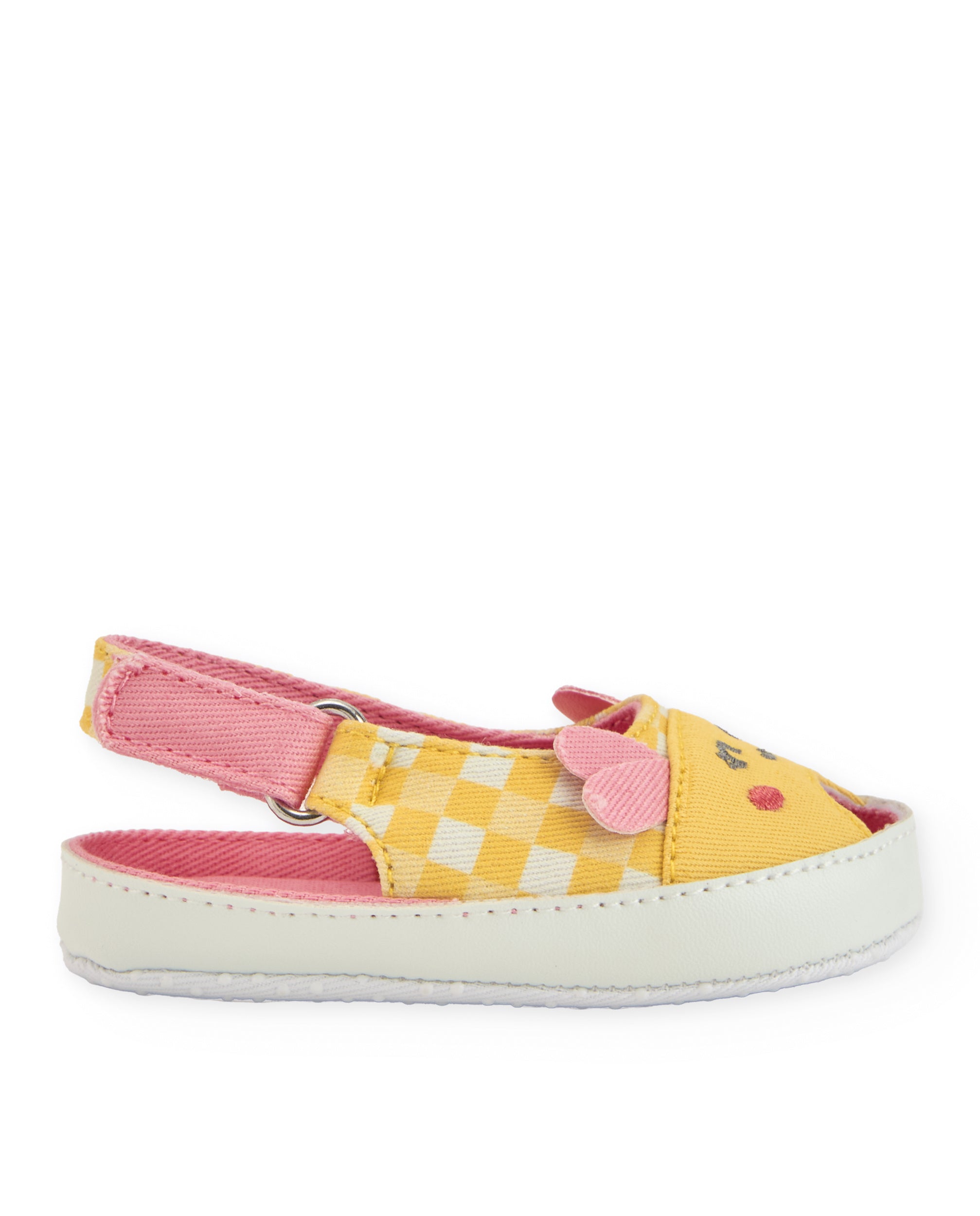 Sandalias de recién nacido de plana con tira ajustable