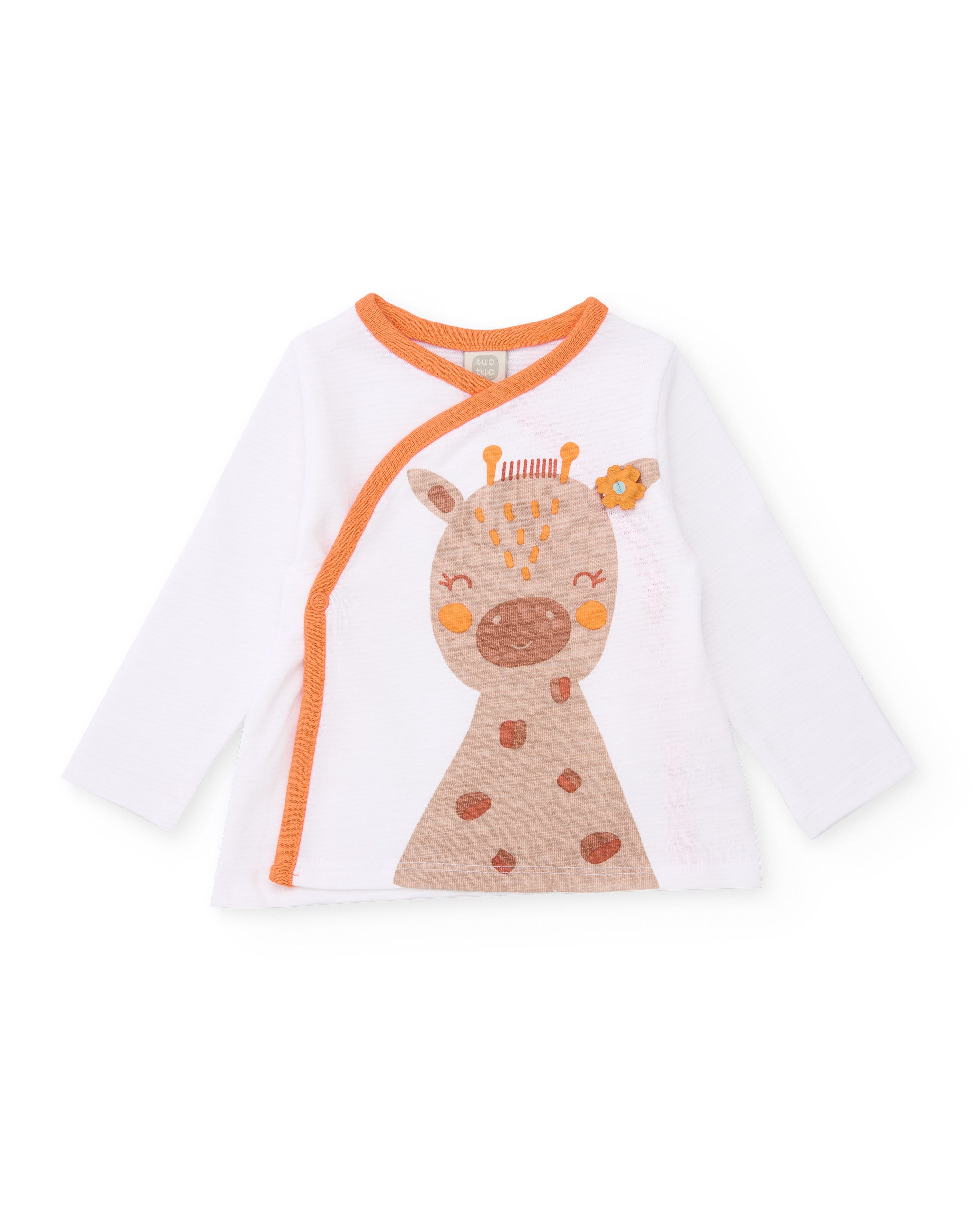 Conjunto de recién nacido de punto y estampado jirafa