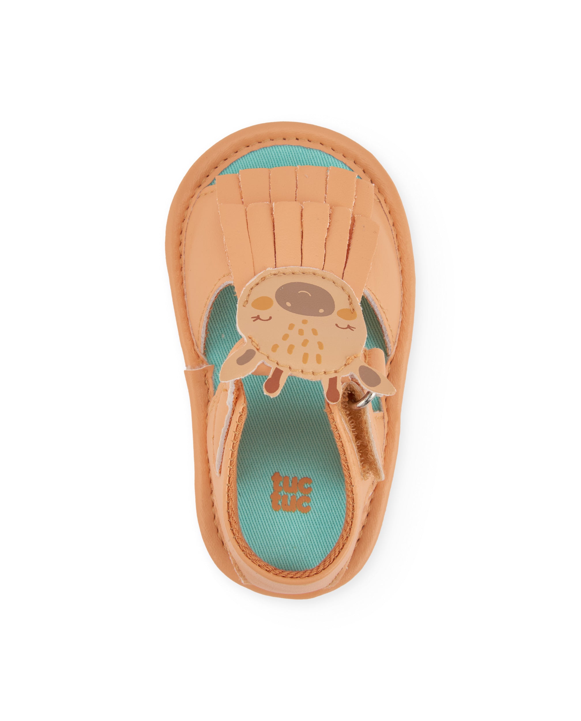 Sandalias de recién nacido de plana y cierre velcro