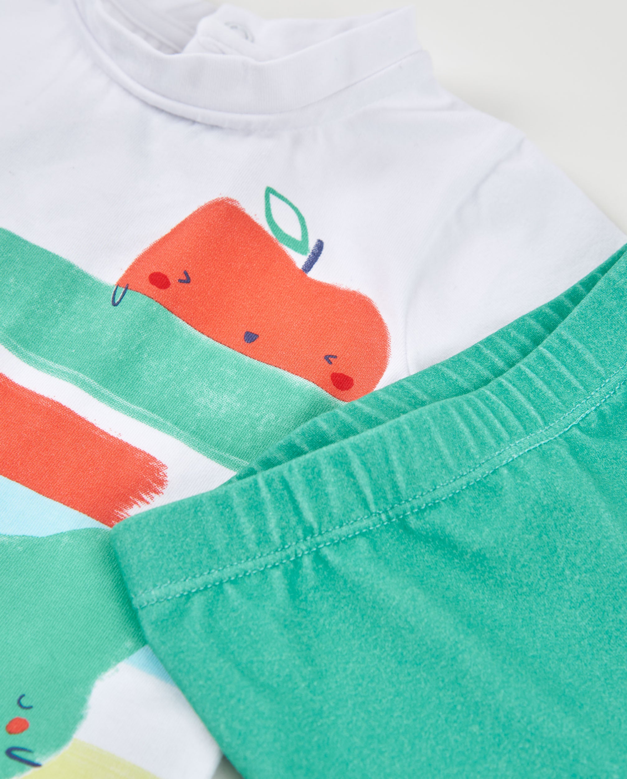 Bañador de recién nacido de punto con motivo frutal