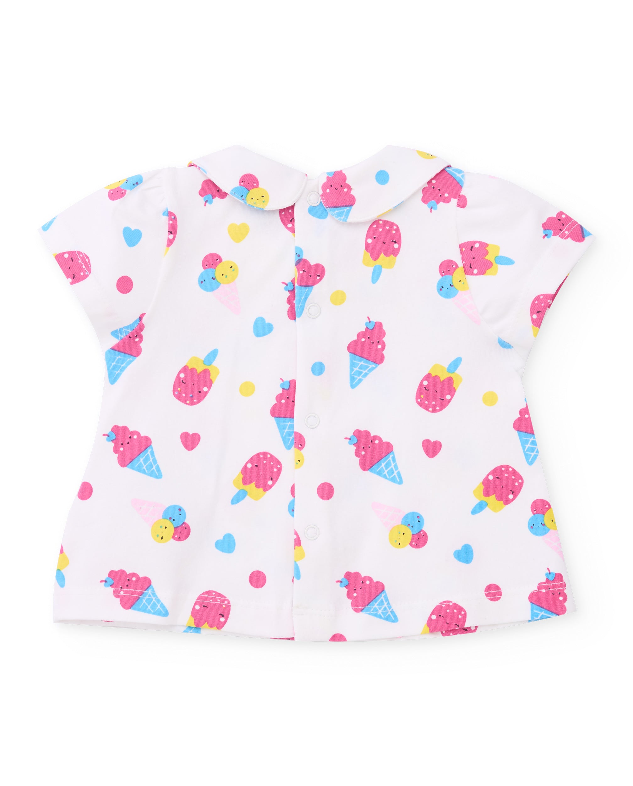 Conjunto de recién nacido de punto y estampado de helados