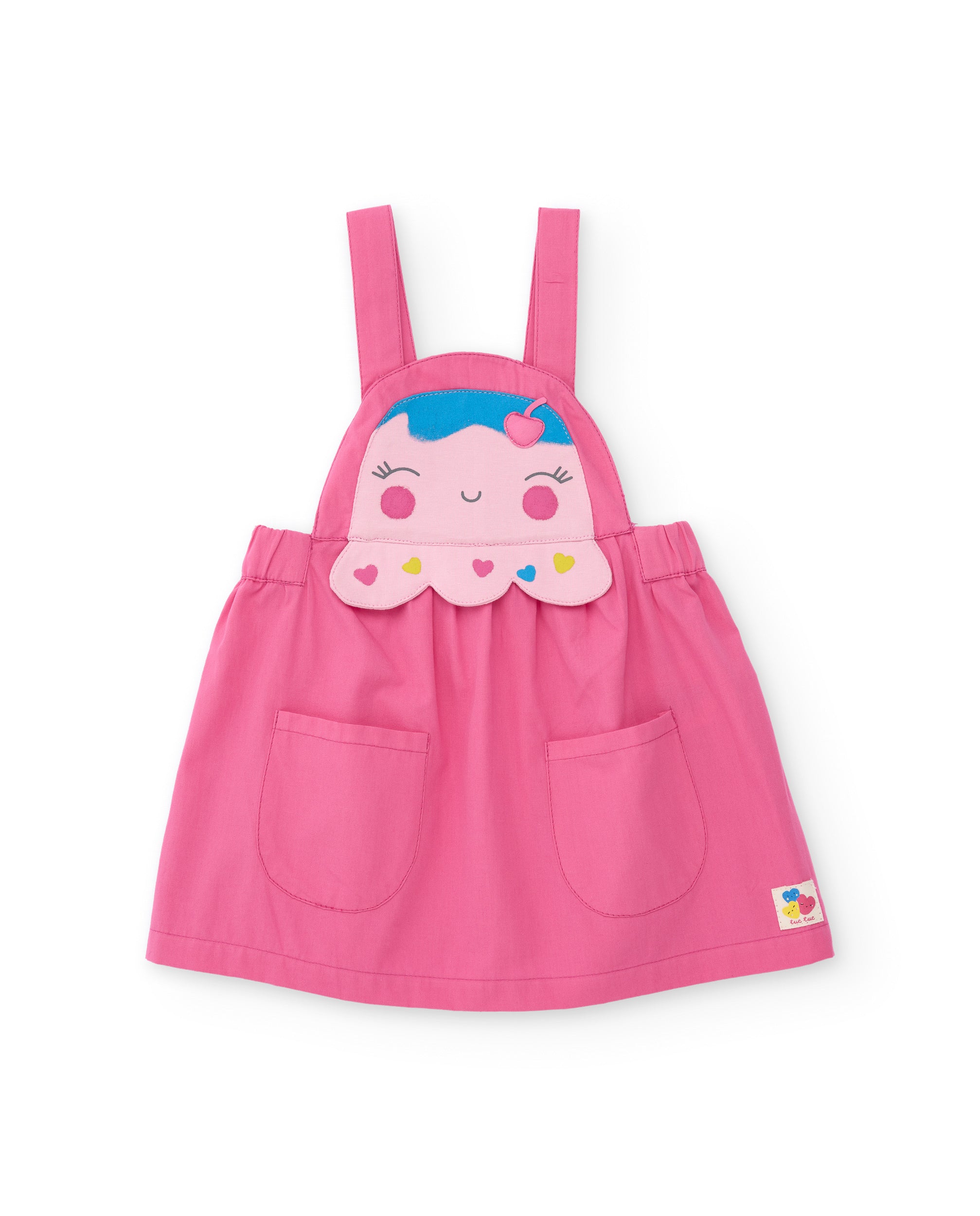 Conjunto de recién nacido de punto con carita sonriente