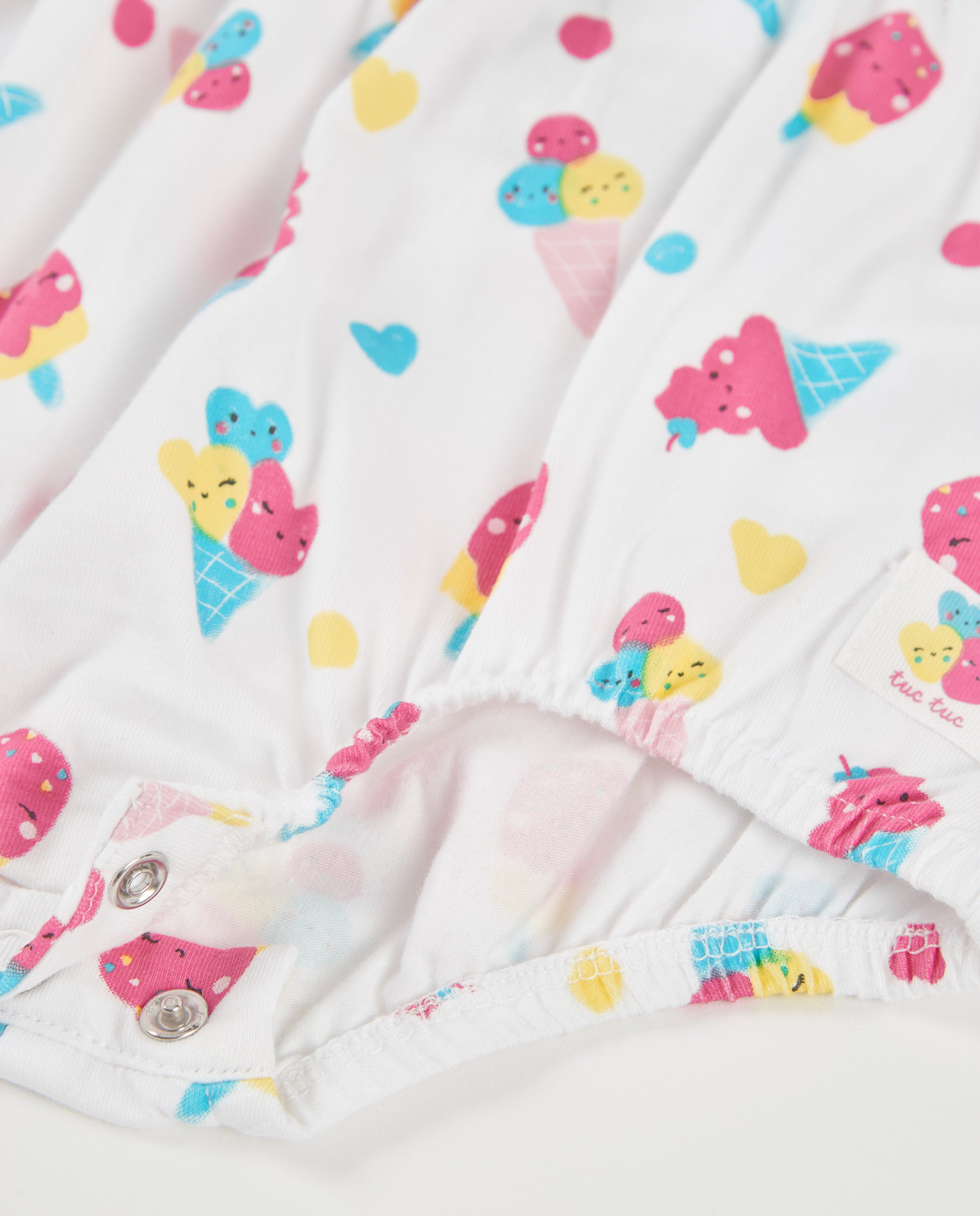 Pelele de recién nacido de punto y estampado de helados