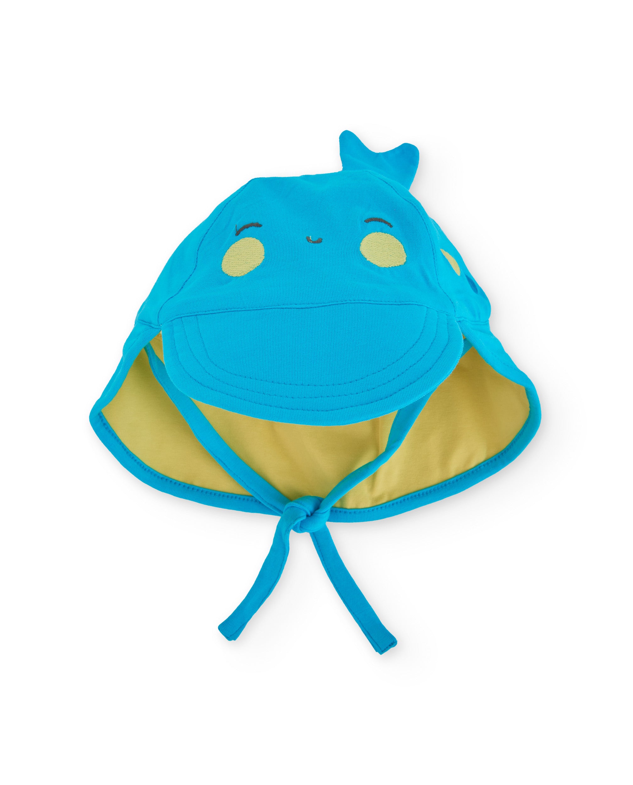 Gorro de recién nacido de plana de diseño pez