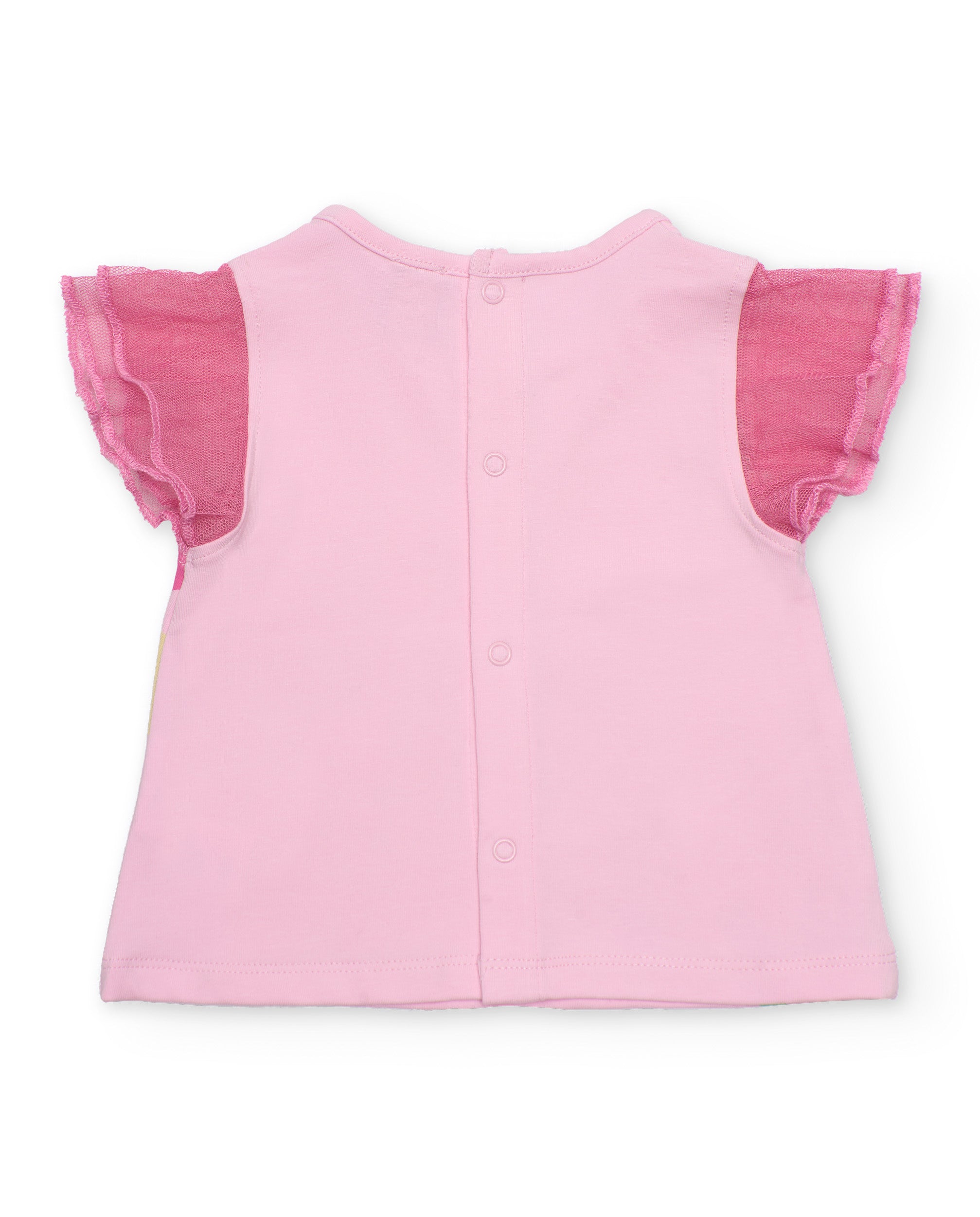 Conjunto de recién nacido de punto y mangas de tul