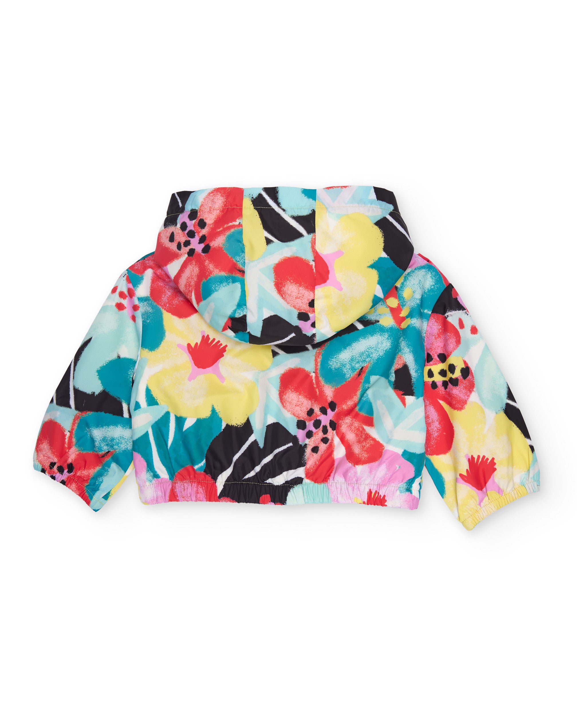 Chaqueta de niña de plana y estampado floral