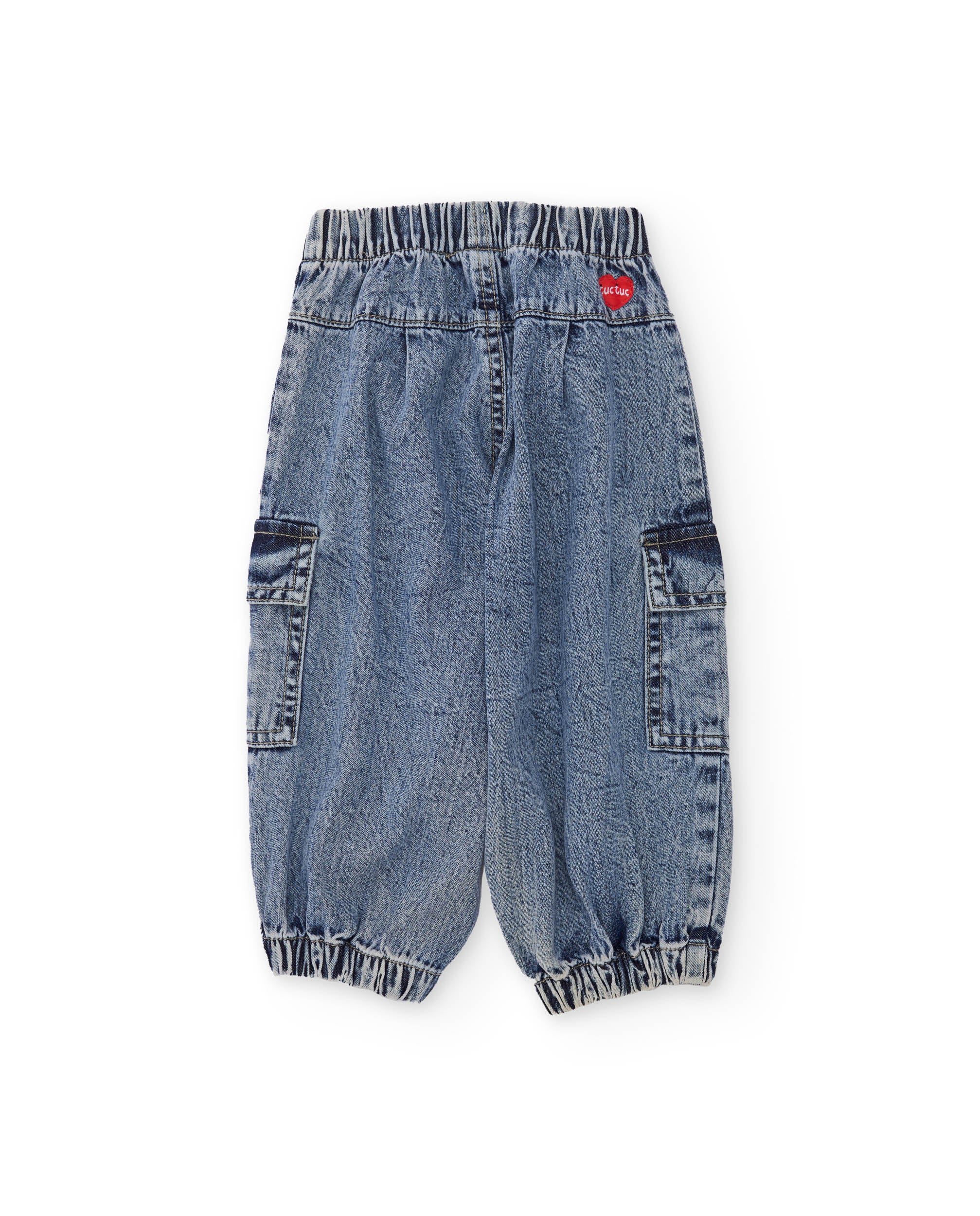 Pantalones de niña de plana y cintura elástica