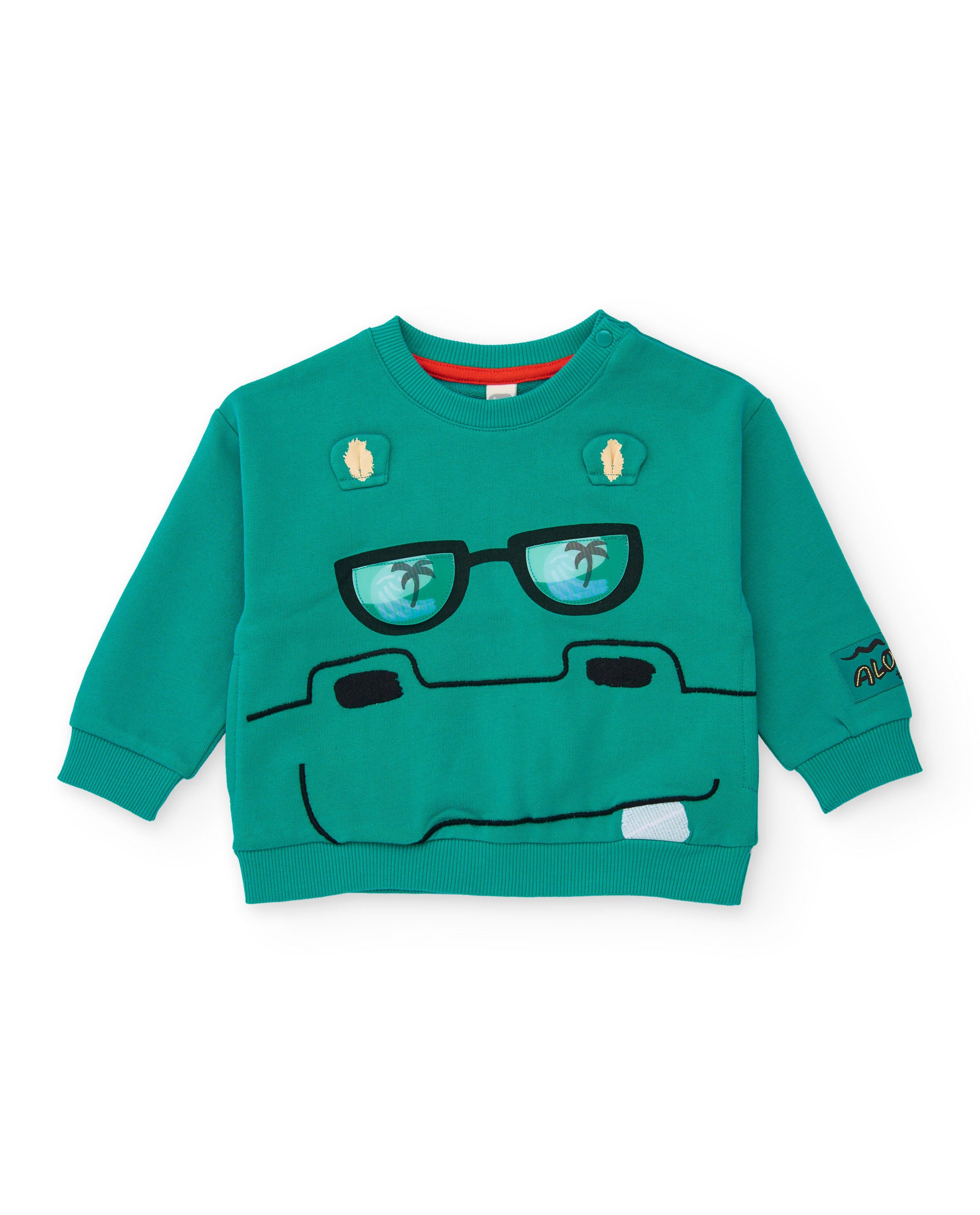 Sudadera de niño de punto y diseño frontal