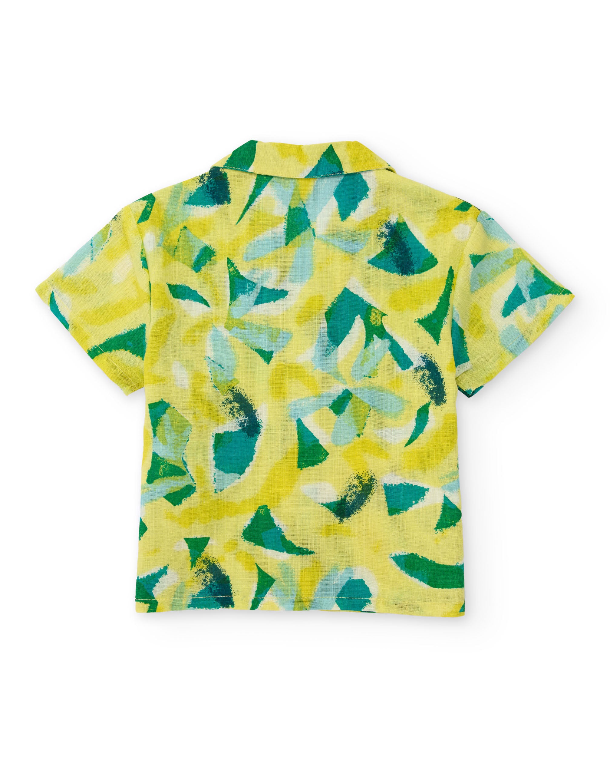 Camisa de niño de plana y estampado abstracto