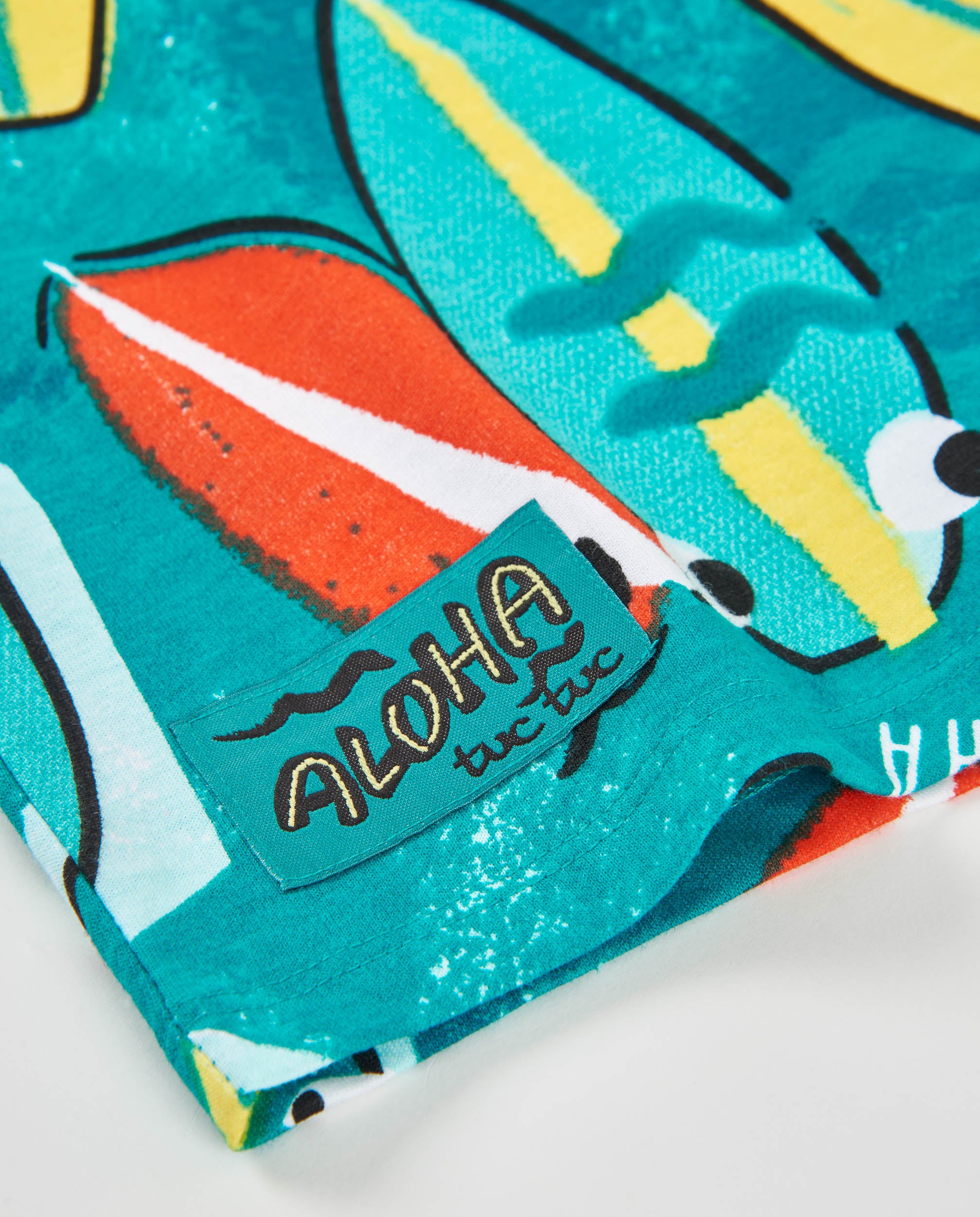 Camiseta de niño de punto con estampado de tablas de surf