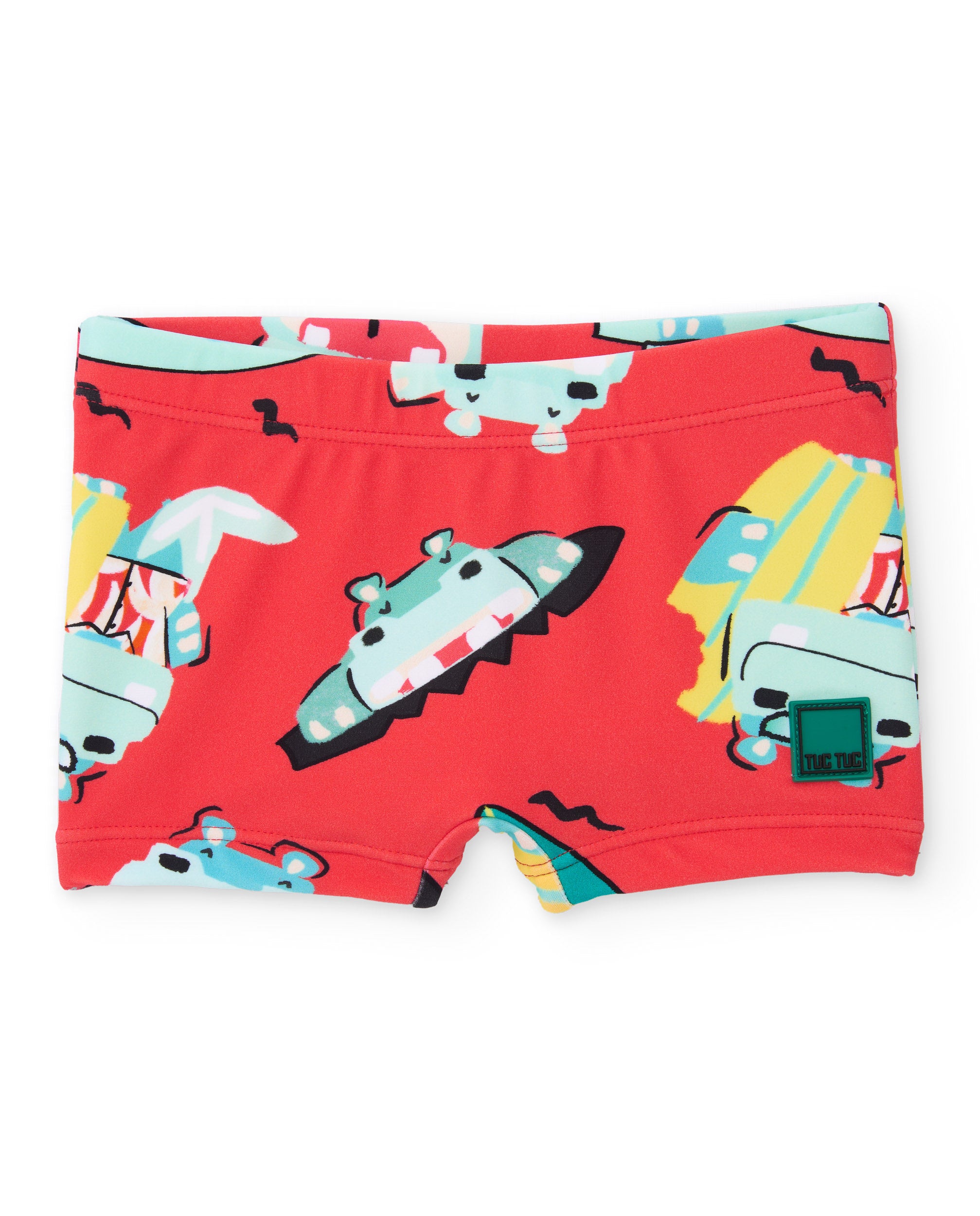 Bañador de niño de punto y estampado veraniego