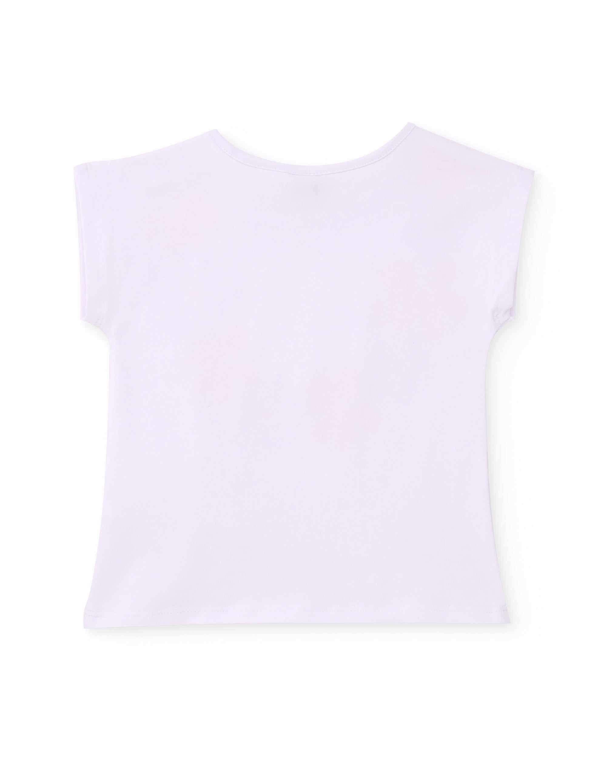 Camiseta de niña de punto y manga corta japonesa