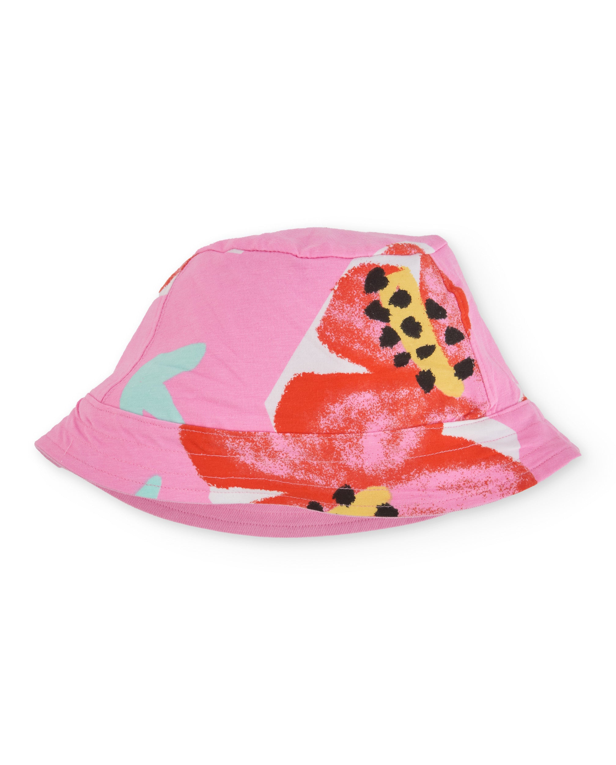 Gorro de niña de punto y diseño reversible