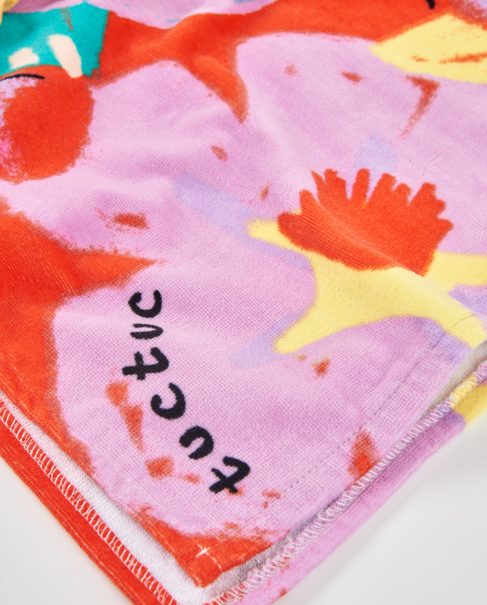 Toalla poncho de niña de punto con capucha