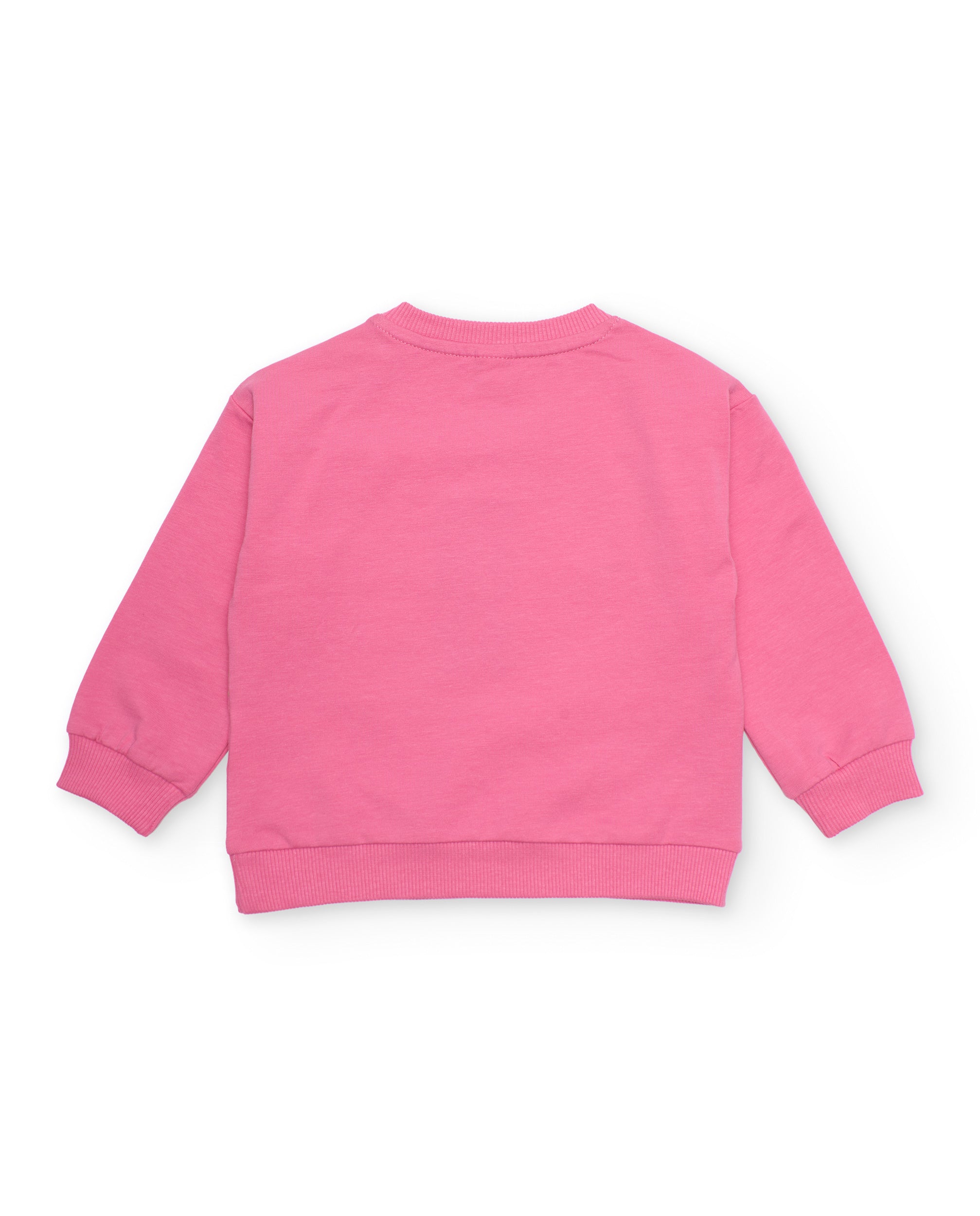 Sudadera de niña de punto con cierre en hombro