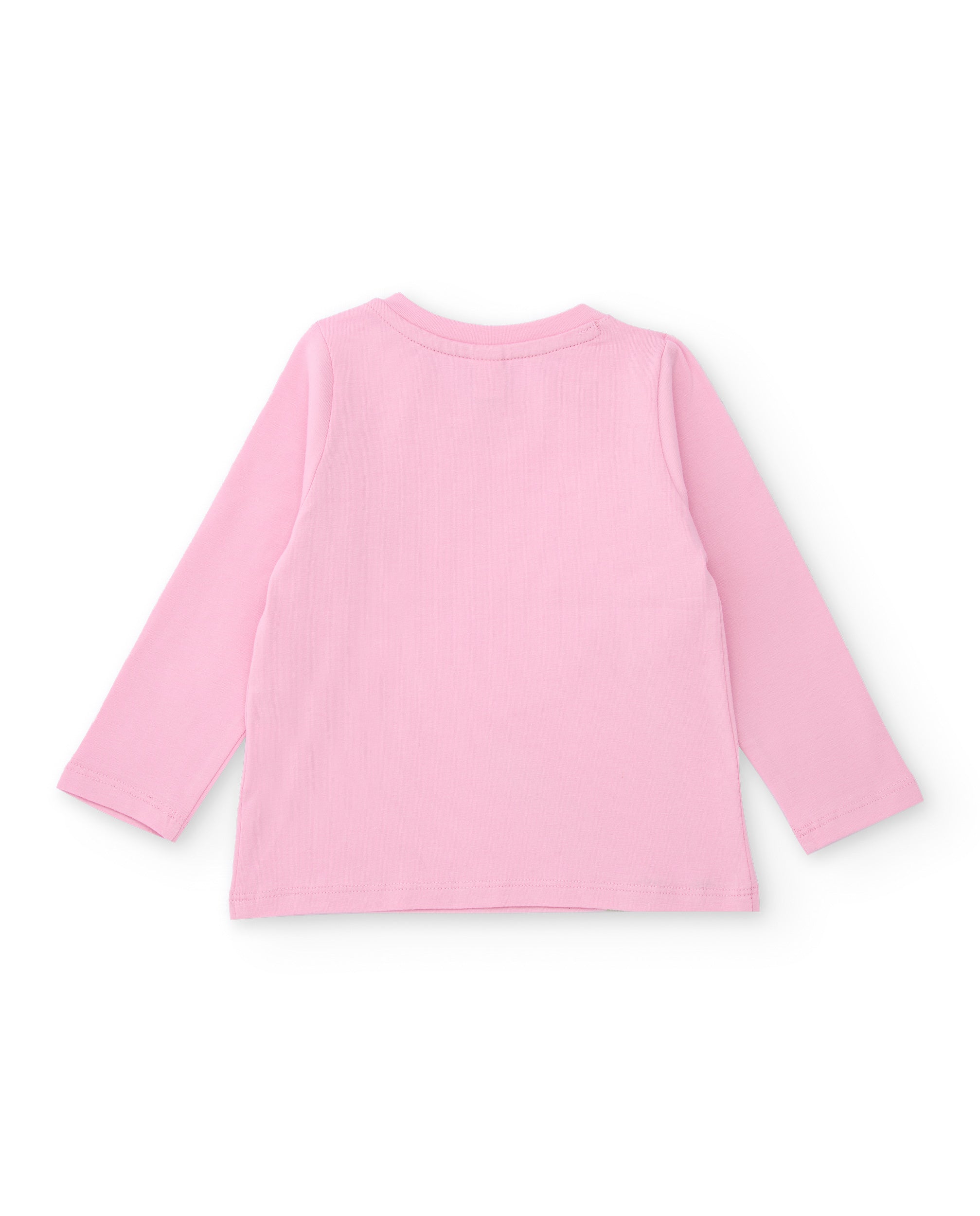 Camiseta de niña de punto y detalles brillantes