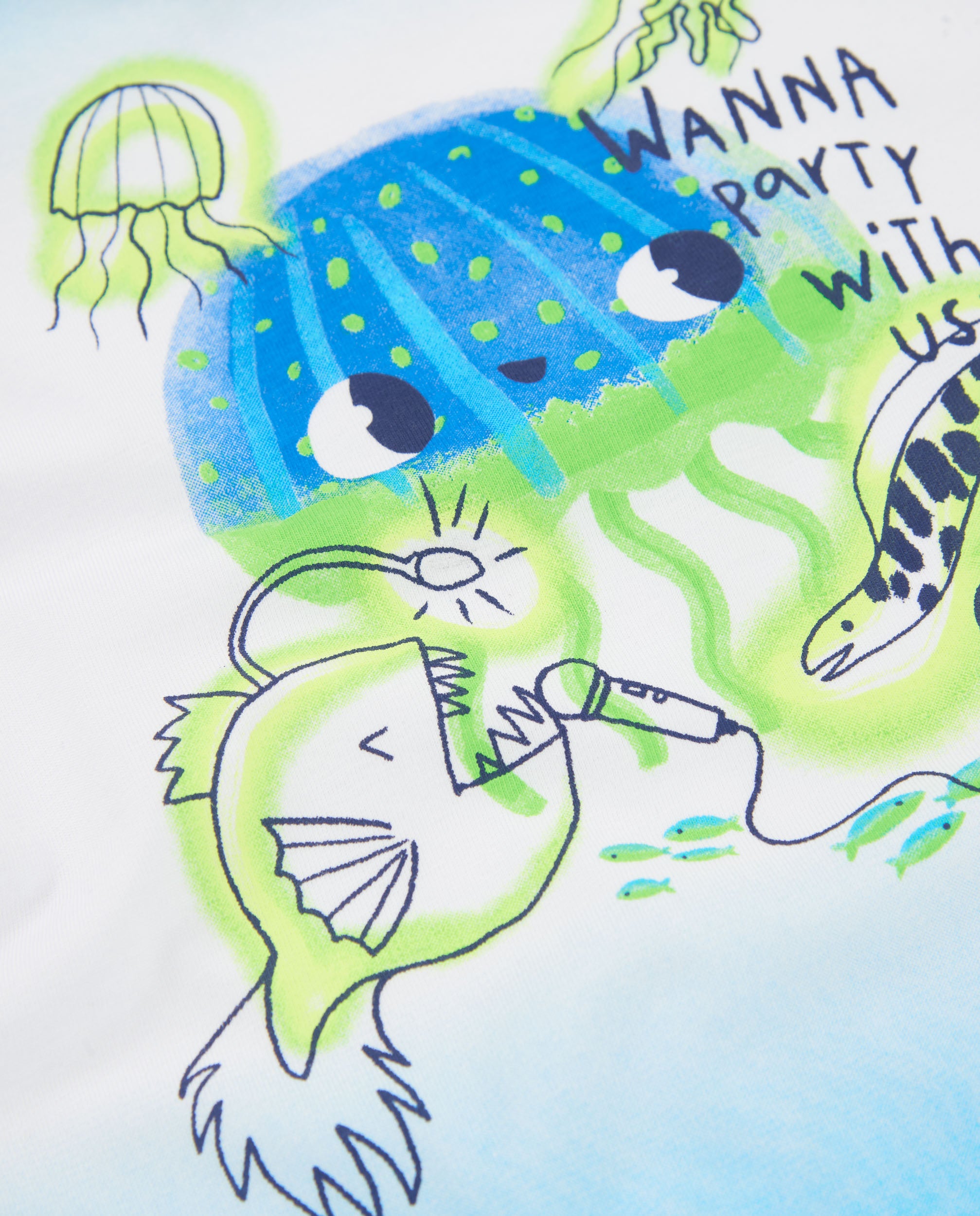 Camiseta de niño de punto con degradado