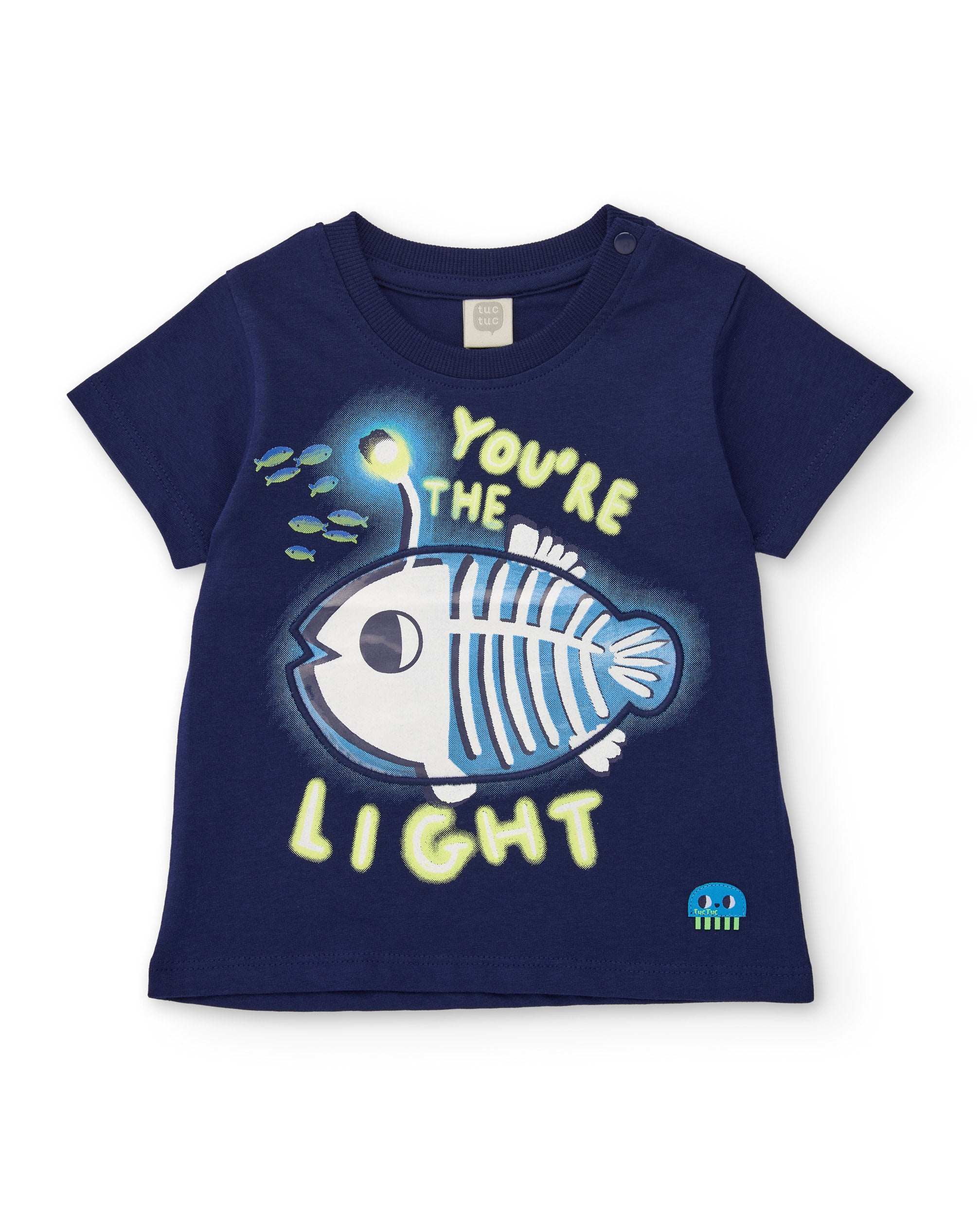 Camiseta de niño de punto de inspiración marina