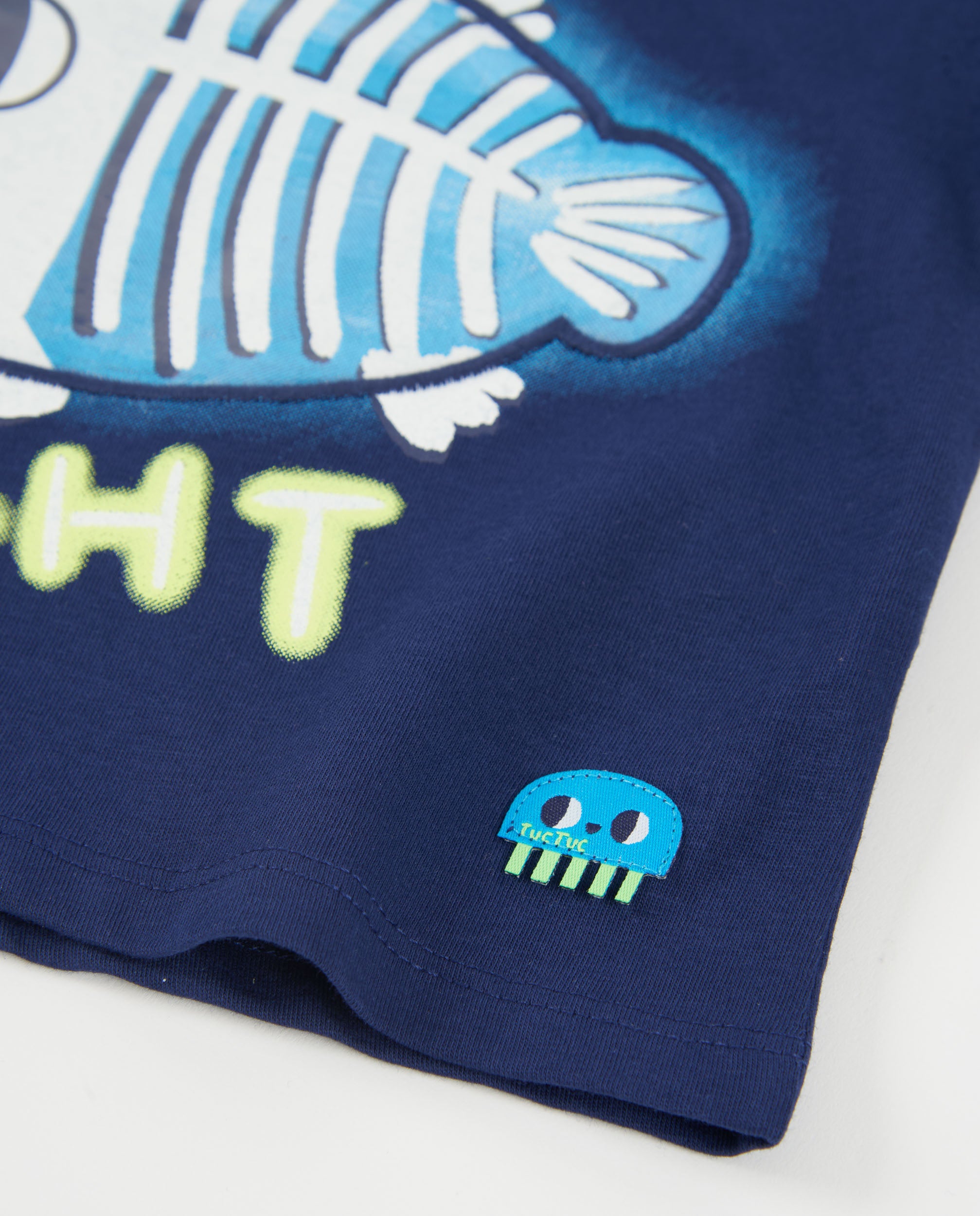 Camiseta de niño de punto de inspiración marina