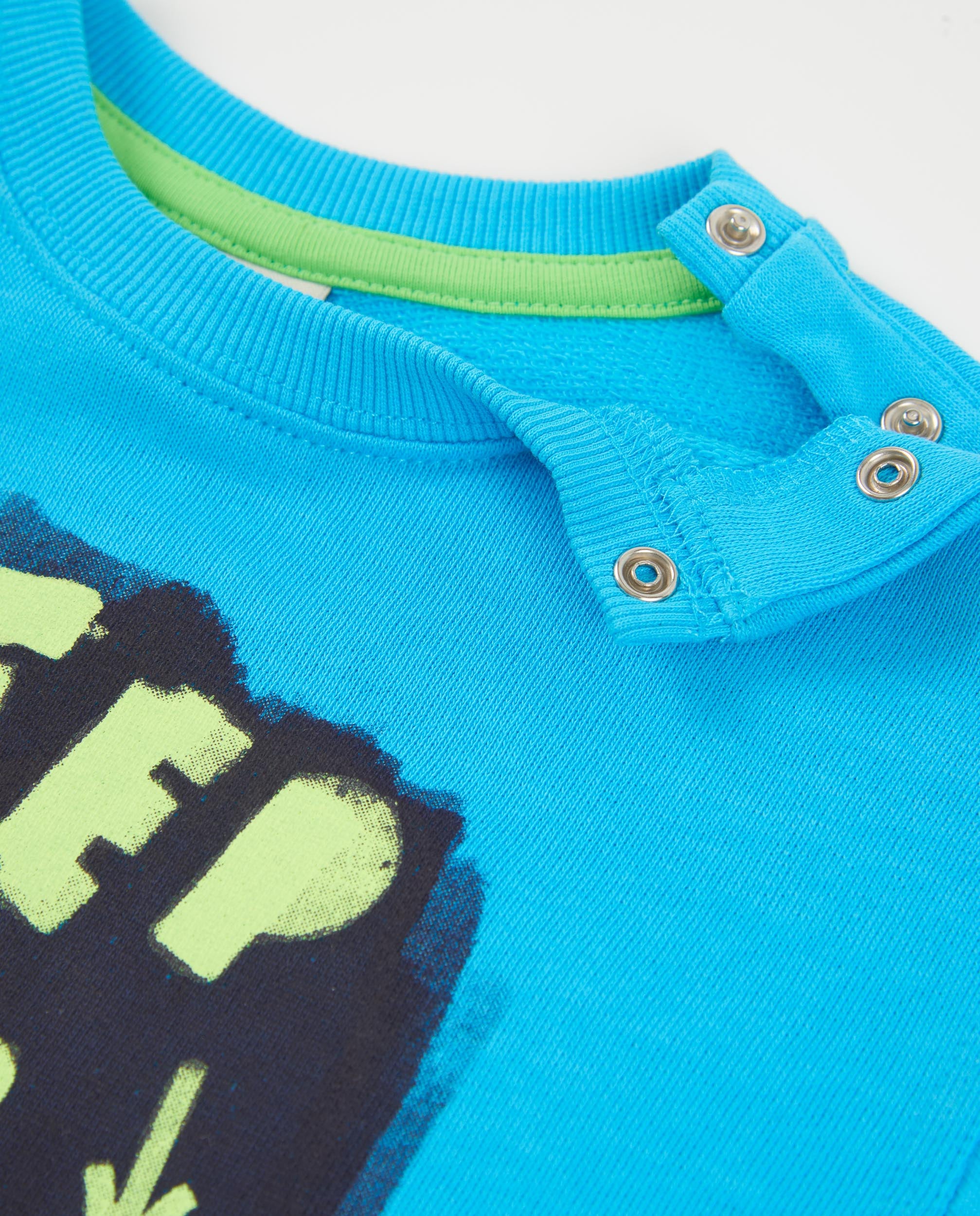 Sudadera de niño de punto con cierre en hombro