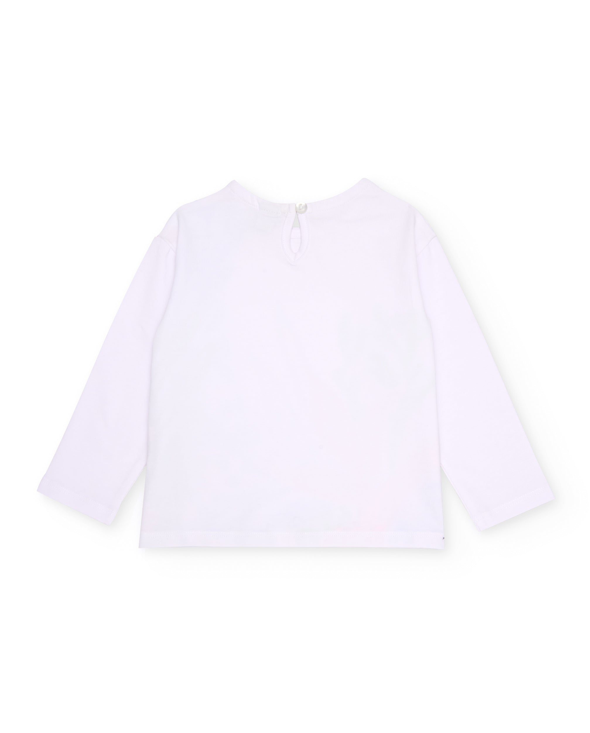 Camiseta de niña de punto con detalles brillantes